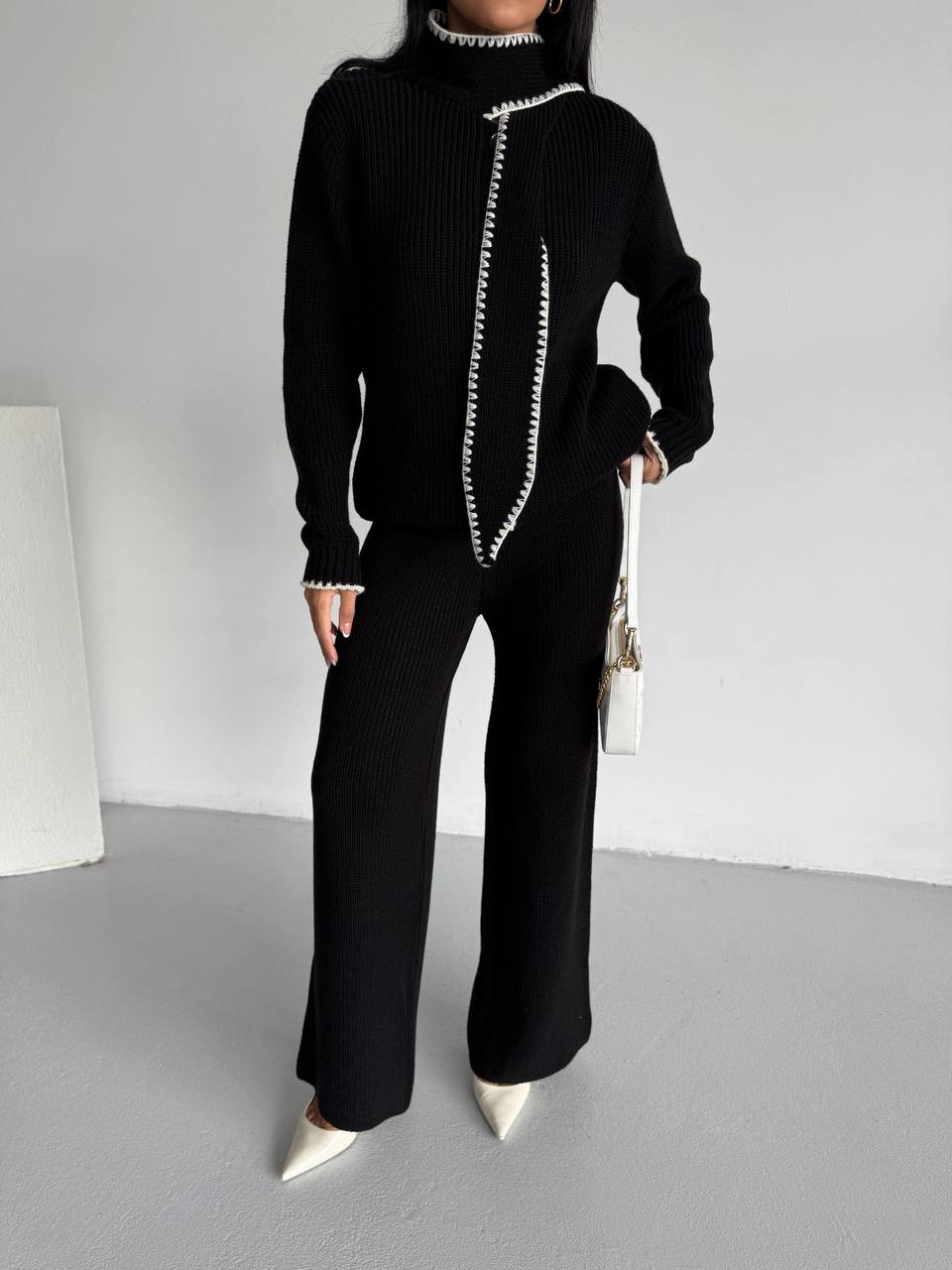 Şal Yaka Triko Takım