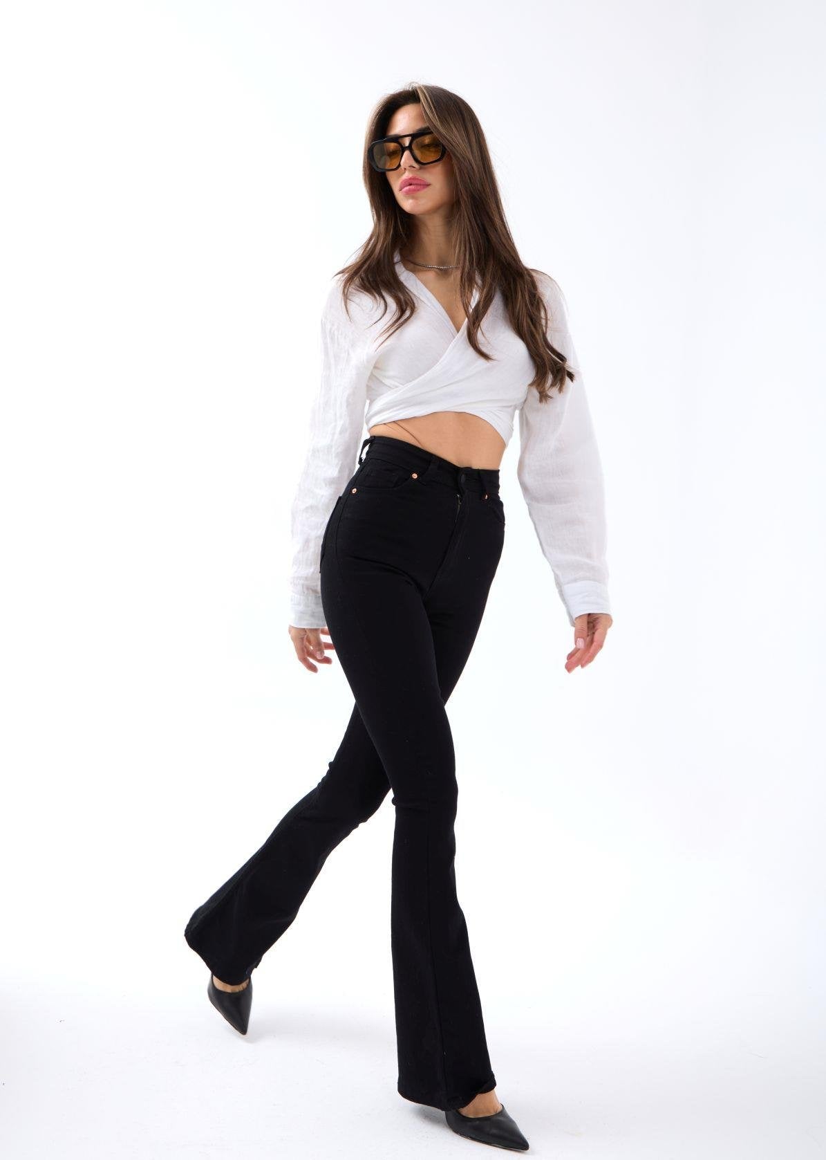 6038 KOT PANTOLON-SİYAH