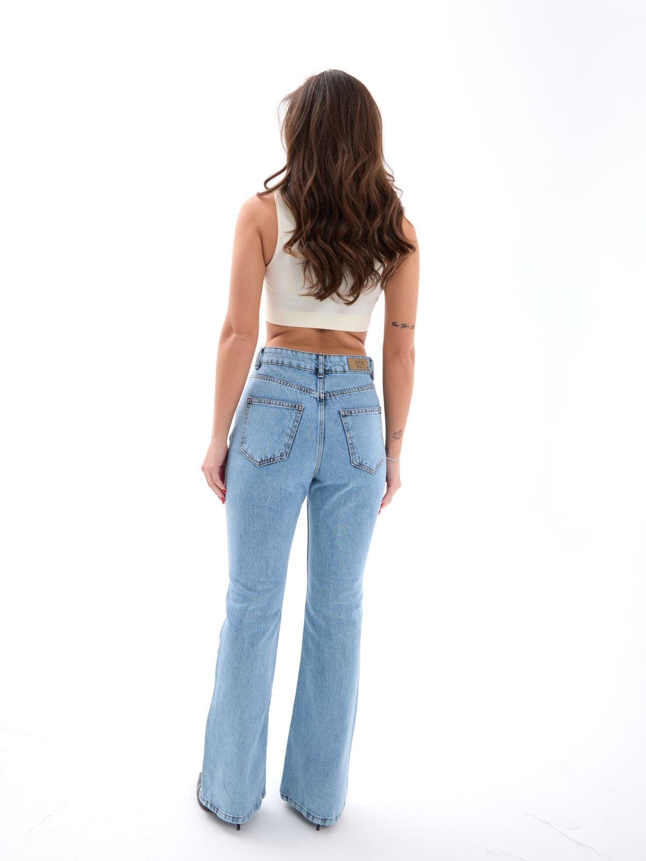 6143 DENİM TALL FLARE-MAVİ
