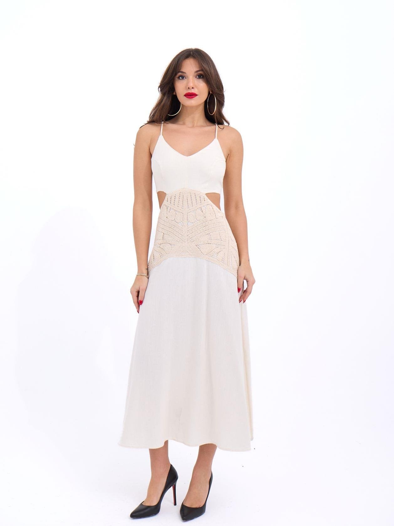 6229 ELBİSE-BEJ BEJ L