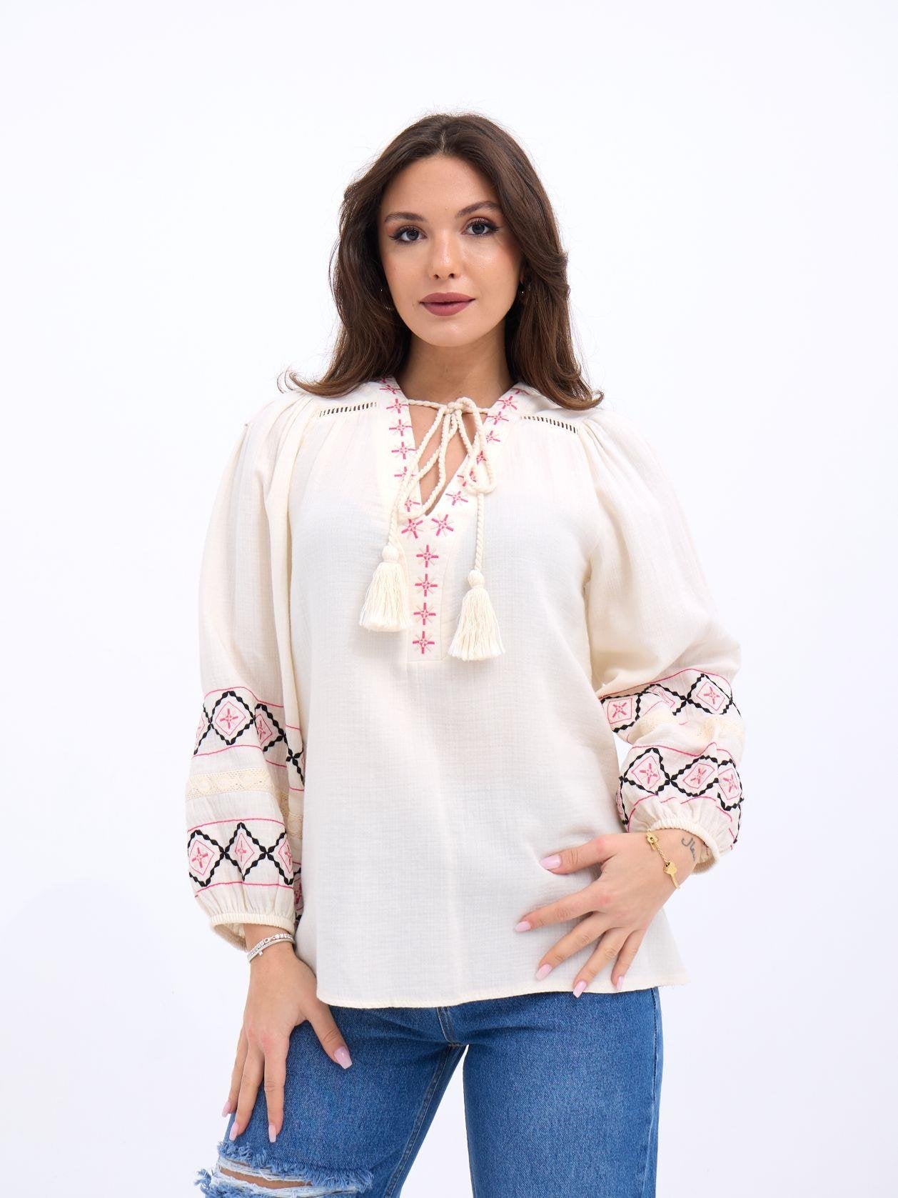6242 GÖMLEK-KREM KREM M-L