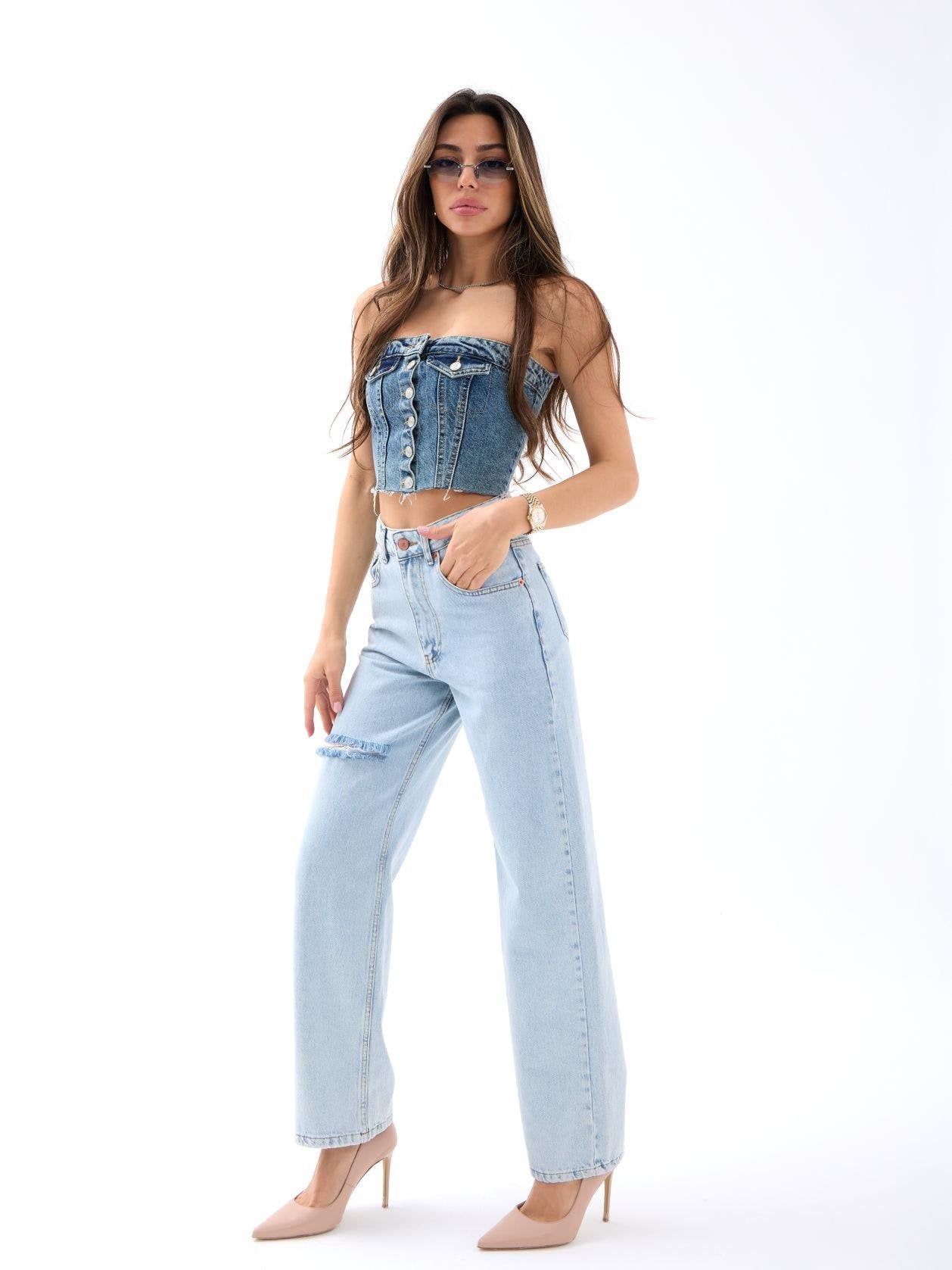 6491 DENİM WIDE LEG-AÇIK MAVİ AÇIK MAVİ 26