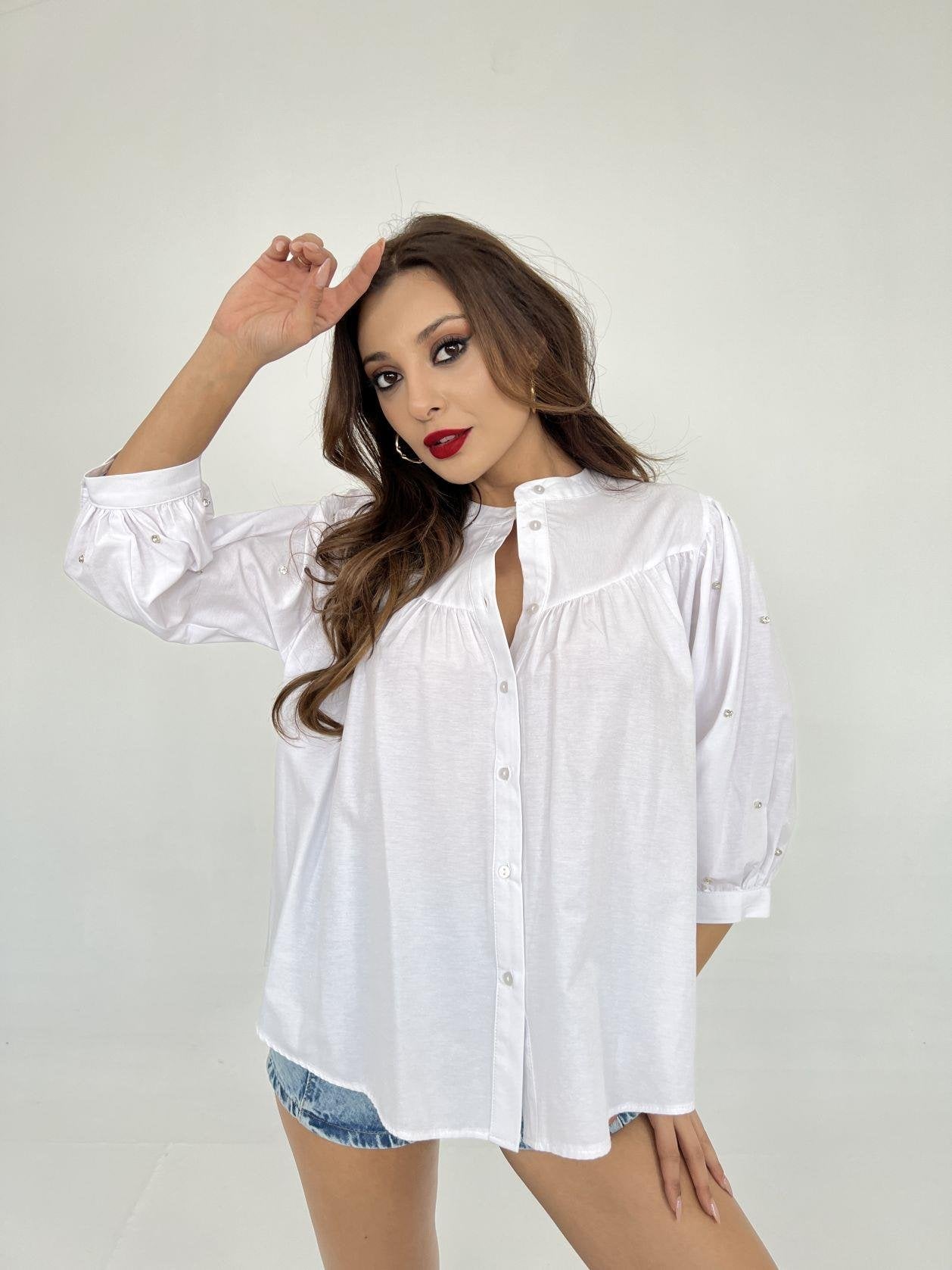 6515 GÖMLEK-BEYAZ