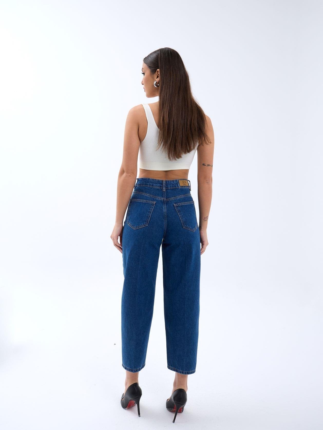 6520 DENİM BALLOON FIT-KOYU MAVİ