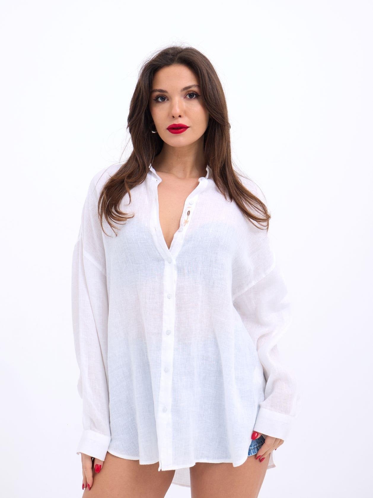 6758 GÖMLEK-BEYAZ BEYAZ L