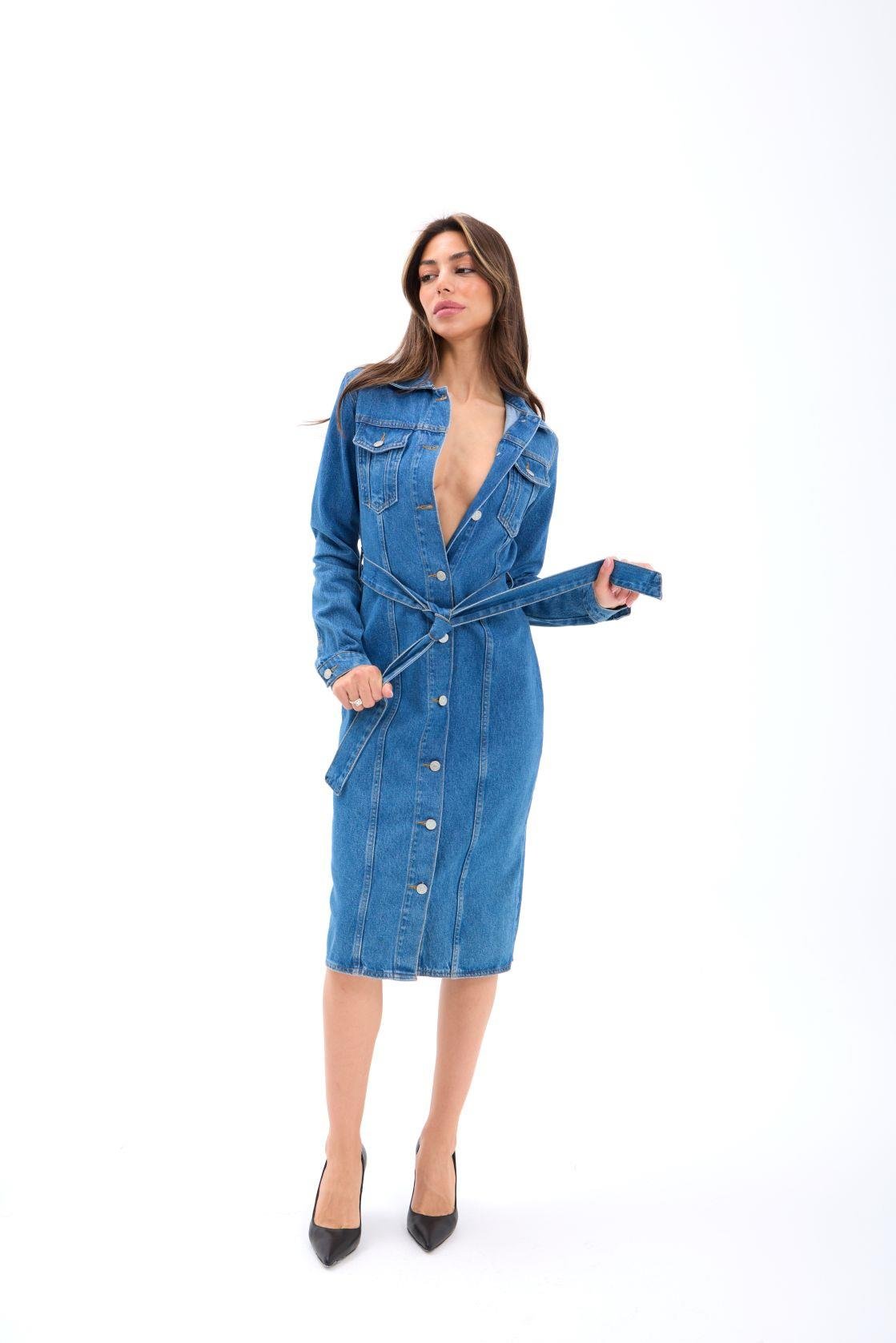 6783 KOT ELBİSE-MAVİ