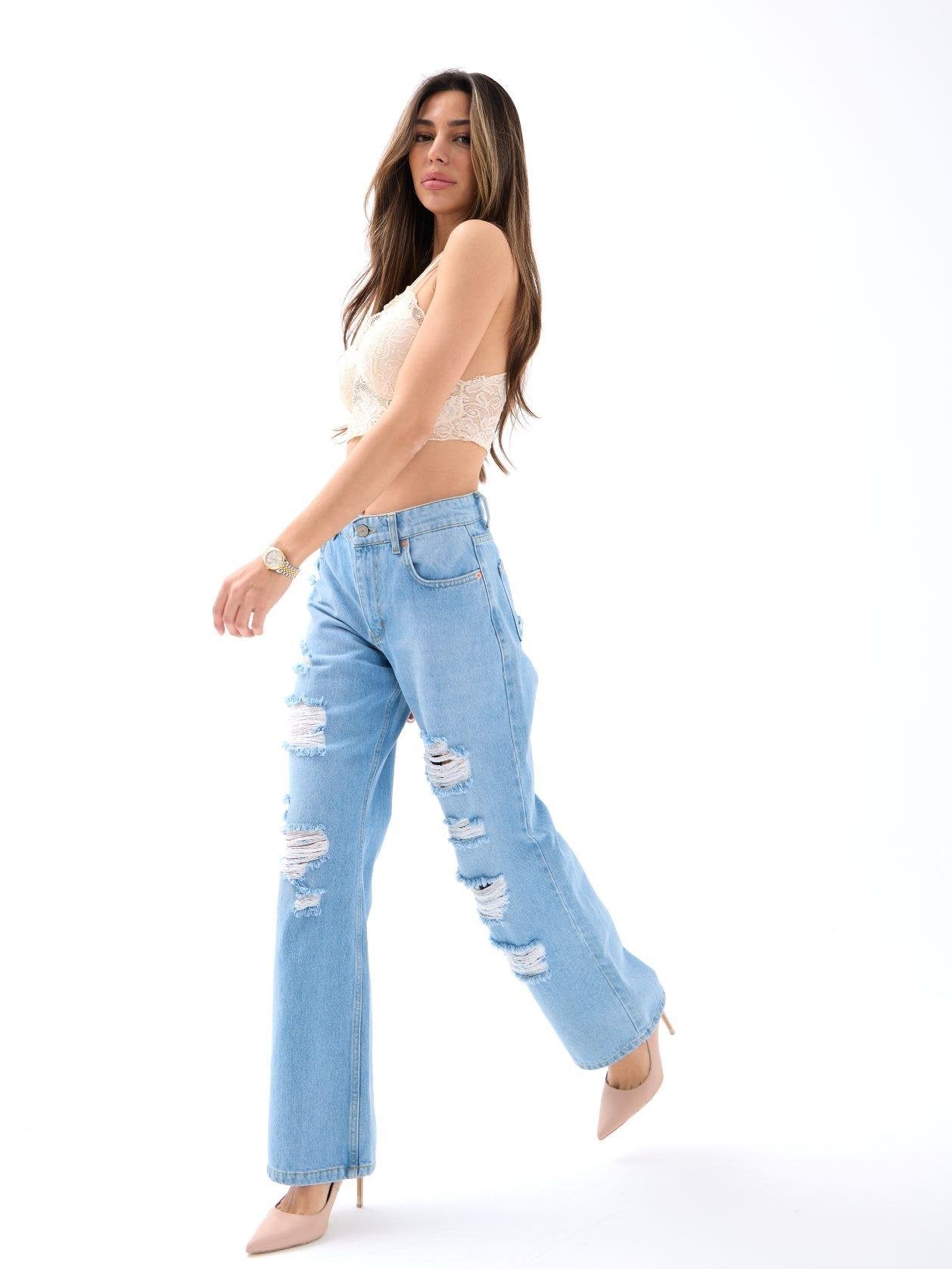 6794 DENİM LOW WAİST RİO-MAVİ