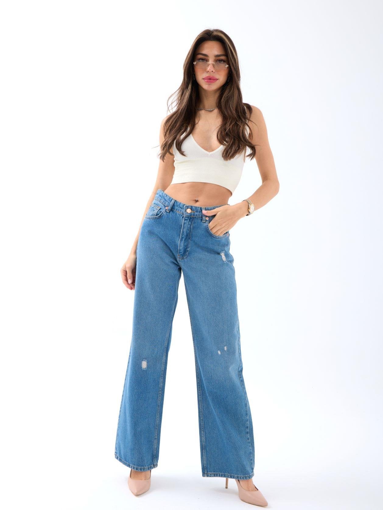 6795 DENİM LOW WAİST VOİ-MAVİ MAVİ 26