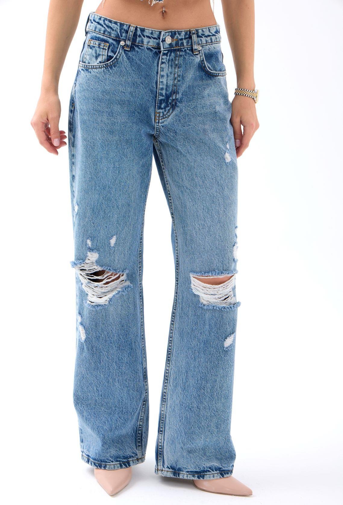 6830 DENİM LOW WAIST-MAVİ