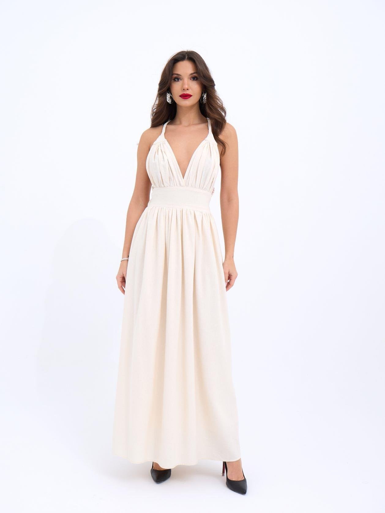 6832 ELBİSE-BEJ BEJ L