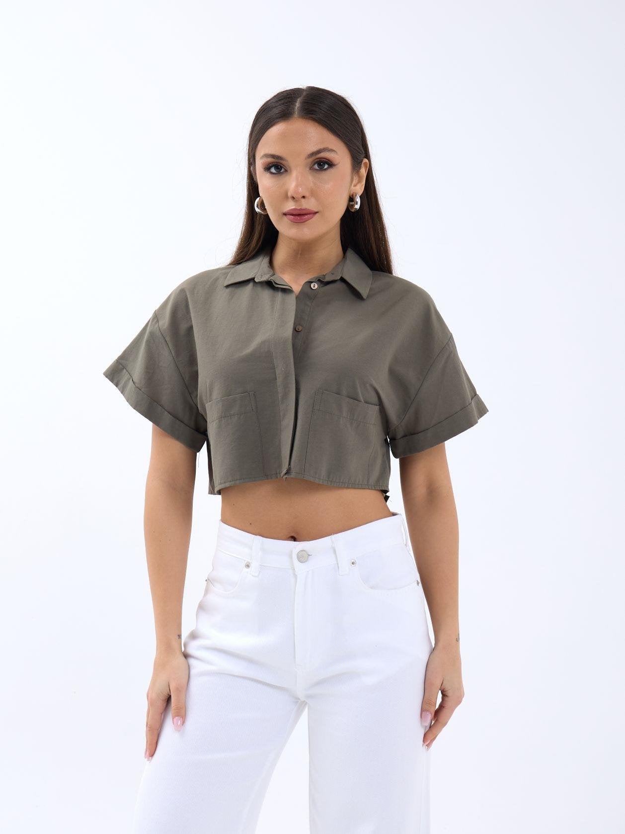 6882 BLUZ-HAKİ HAKİ L