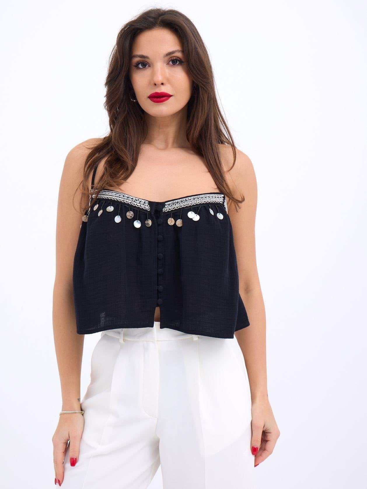 6989 BLUZ-SİYAH SİYAH L
