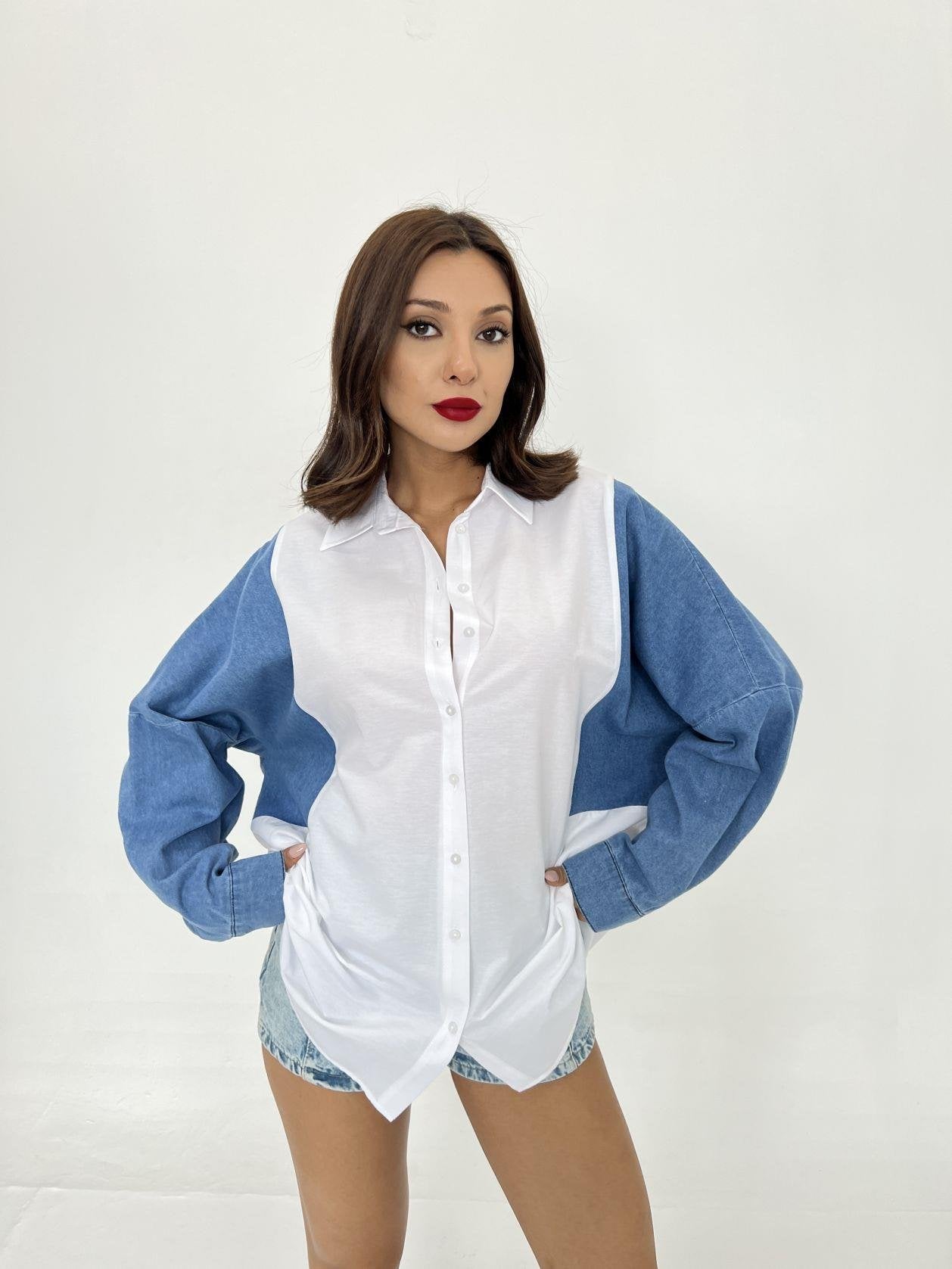 6992 GÖMLEK-BEYAZ BEYAZ L