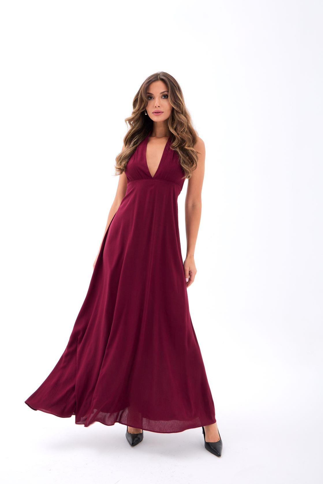 6996 ELBİSE-BORDO BORDO L