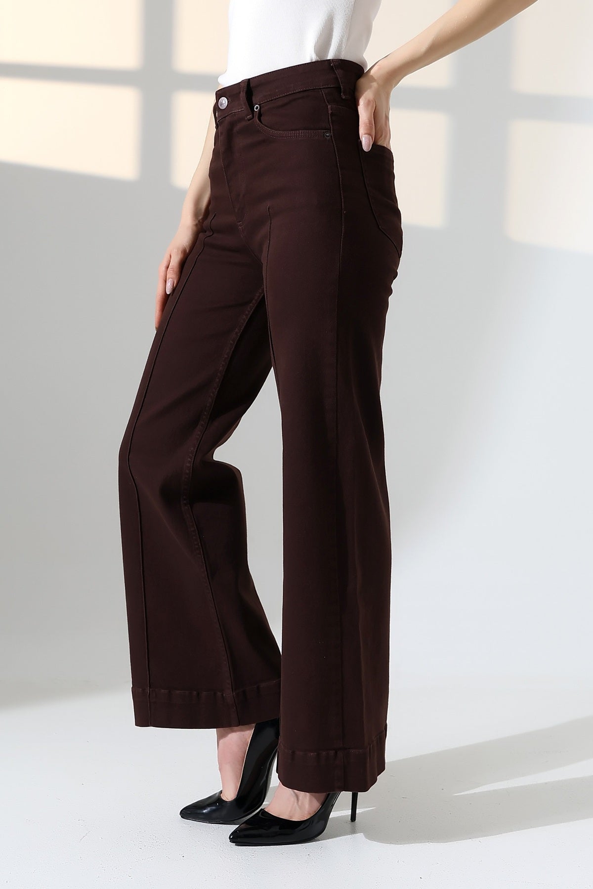Çımalı Kot Pantolon 7163 - Kahverengi - (27-32) - 6