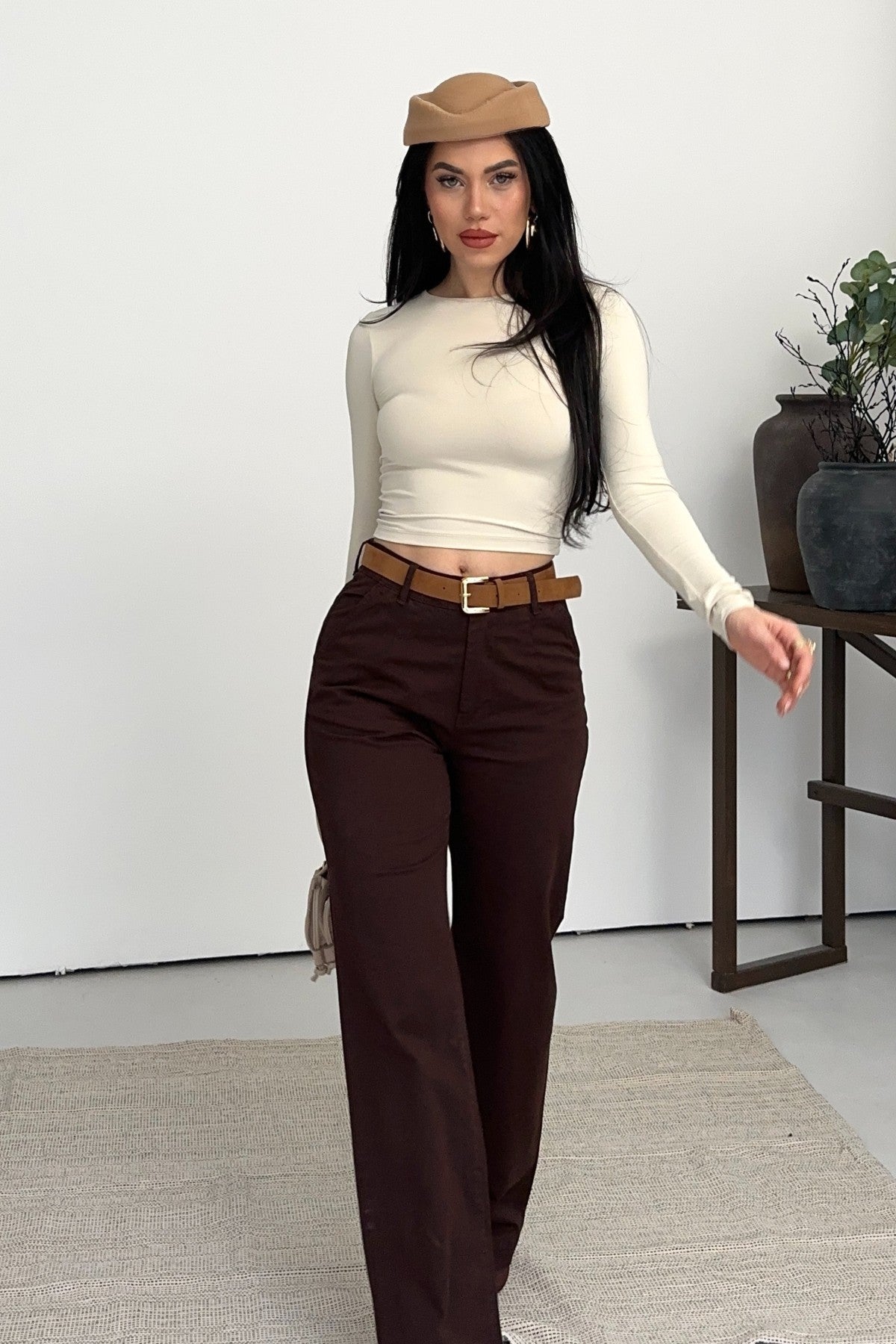 Pensli Kot Pantolon 7069 - Kahverengi - (27-32) - 6