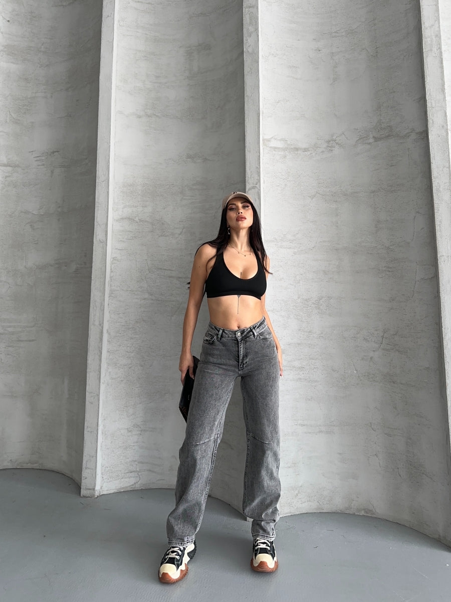 Dizi Pensli Baggy Kot Pantolon 7088