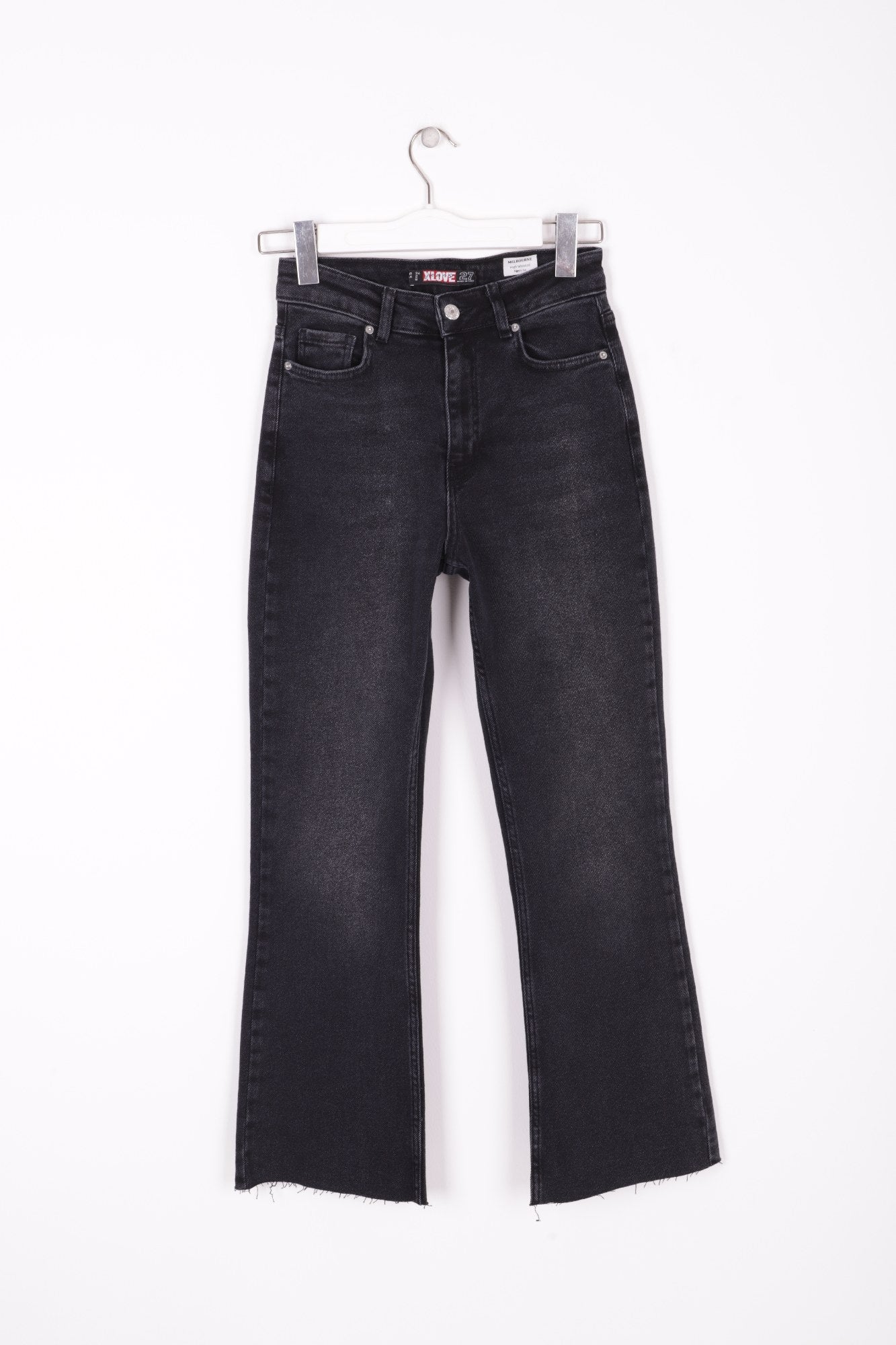 İspanyol Mom Fit Kot Pantolon 1706 - Antrasit Kot - (26-31) - 6