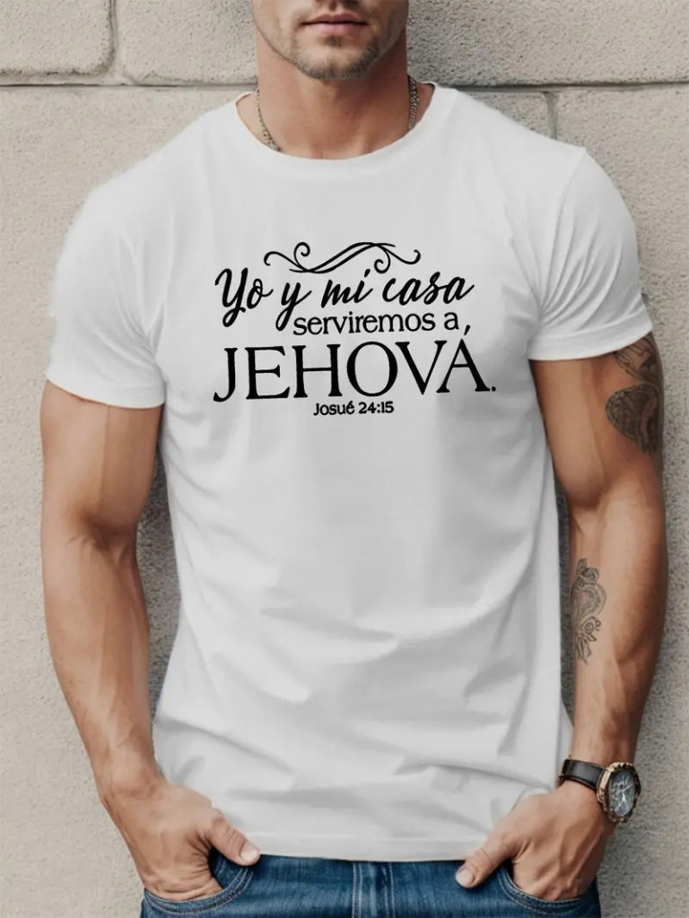Erkek Jehova Baskılı Süprem T-shirt, 18545