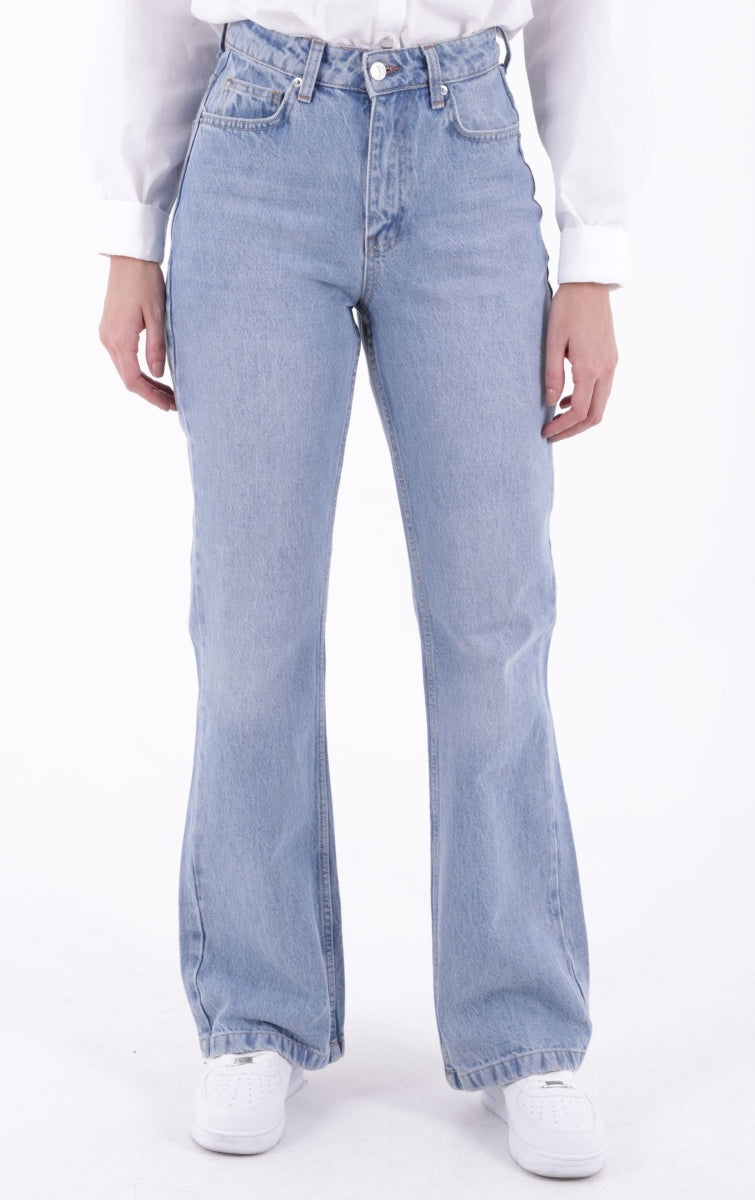 Relax Palazzo Kot Pantolon - Açık Mavi Kot - (26-31) - 2
