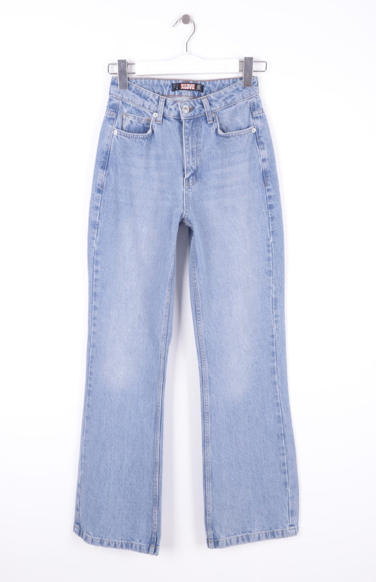 Relax Palazzo Kot Pantolon - Açık Mavi Kot - (26-31) - 6