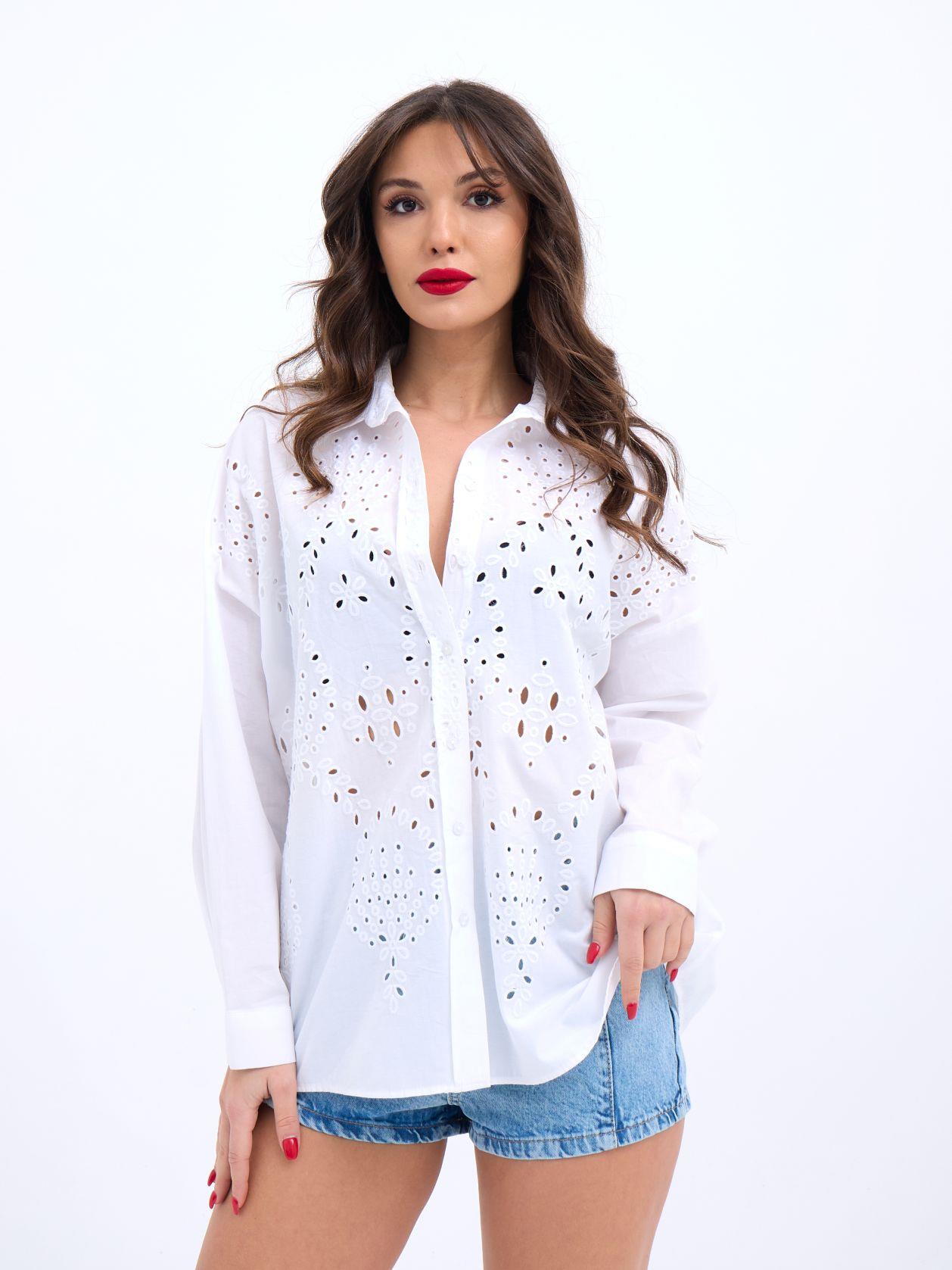 7034 GÖMLEK-BEYAZ BEYAZ L