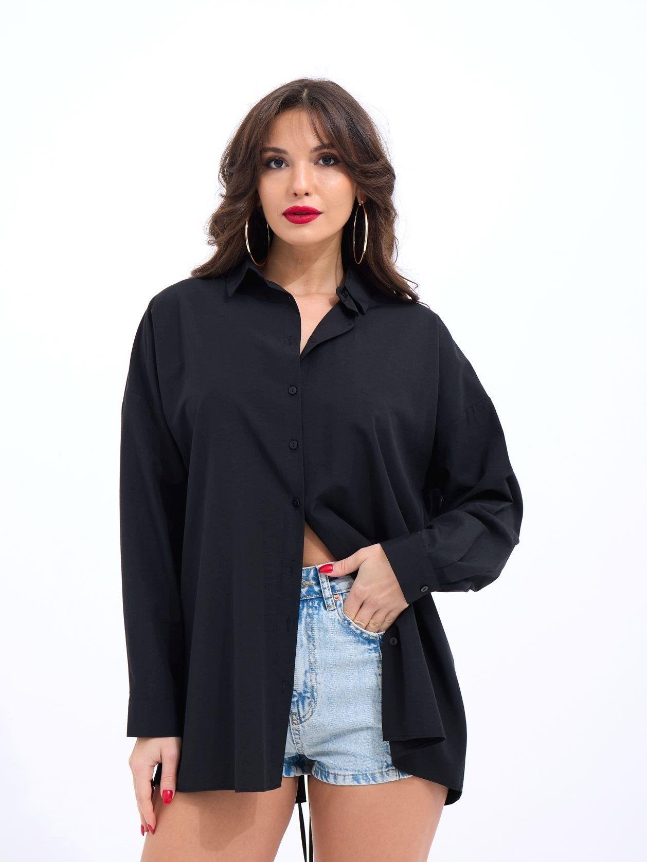 7057 GÖMLEK-SİYAH