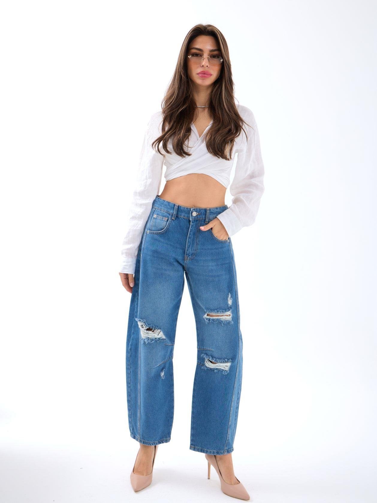 7086 KOT PANTOLON-MAVİ MAVİ 26