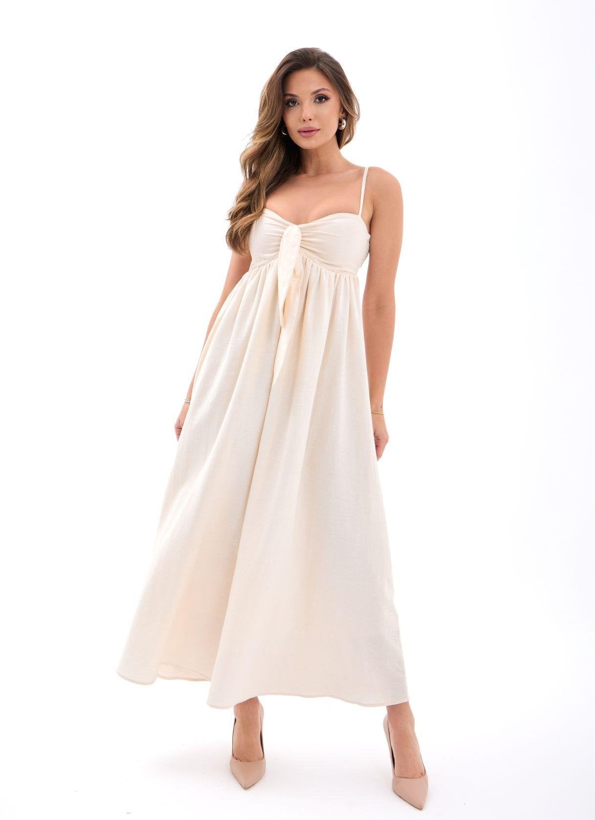7088 ELBİSE-BEJ BEJ L