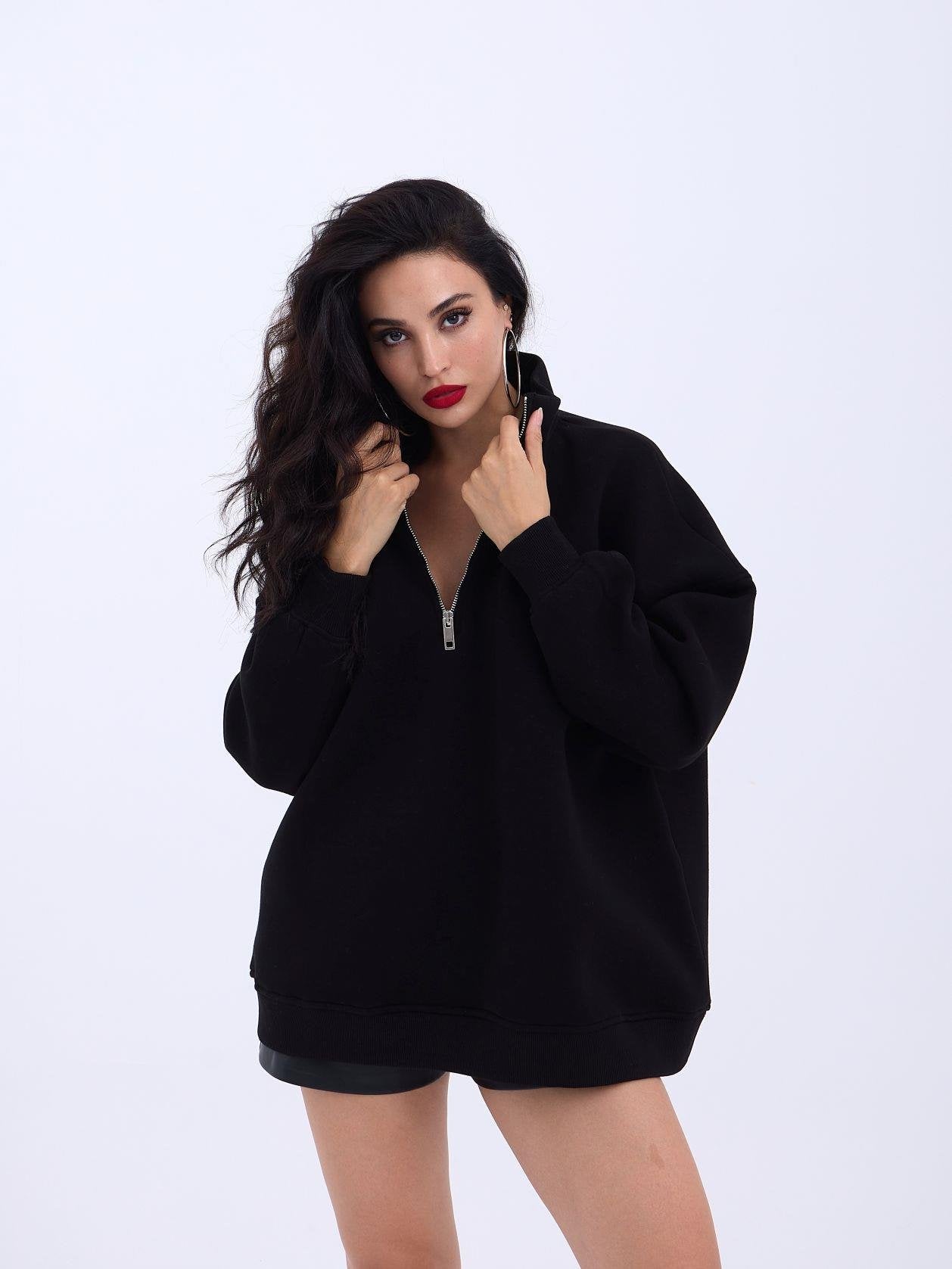 7199 SWEAT-SİYAH SİYAH M-L