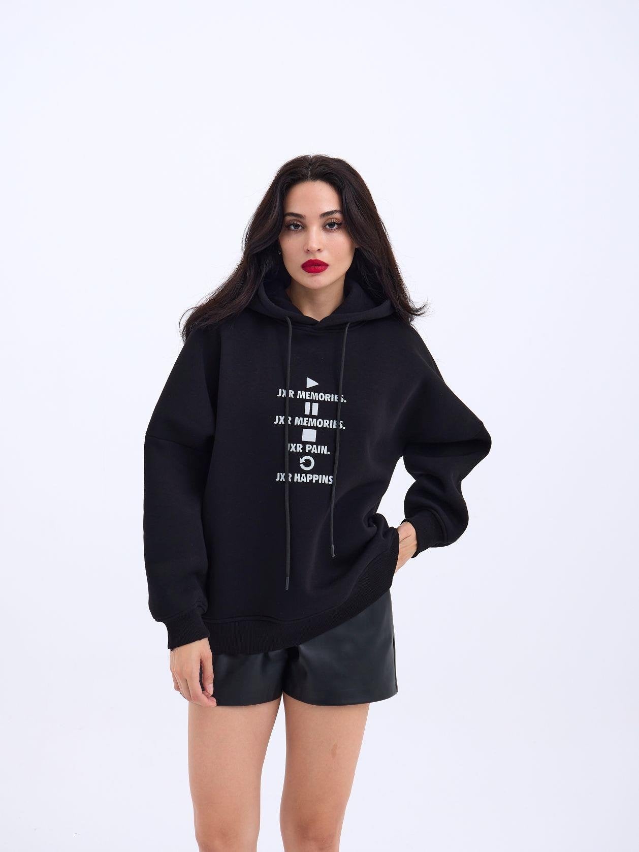 7230 SWEAT-SİYAH SİYAH L