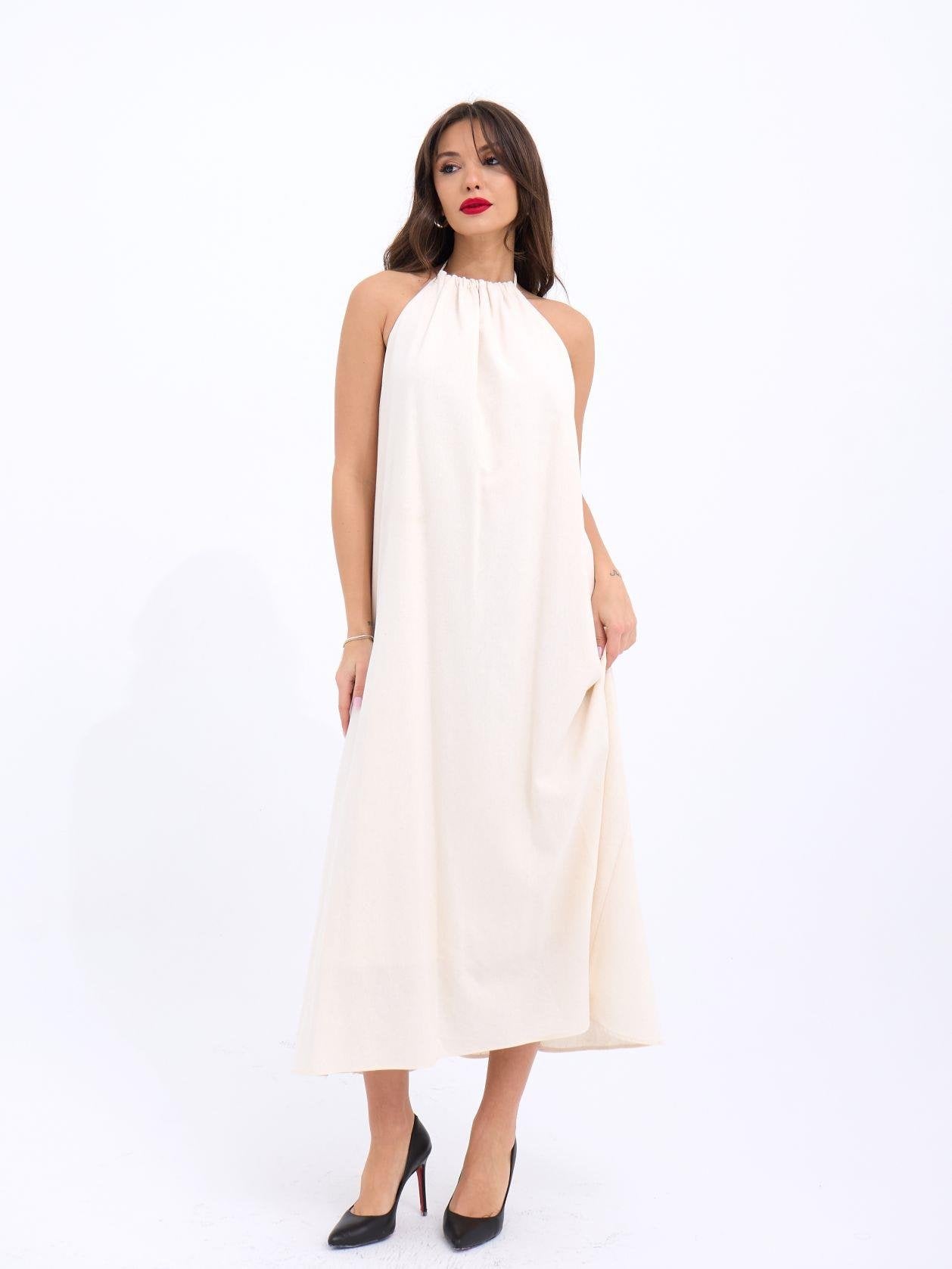 7369 ELBİSE-BEJ BEJ L