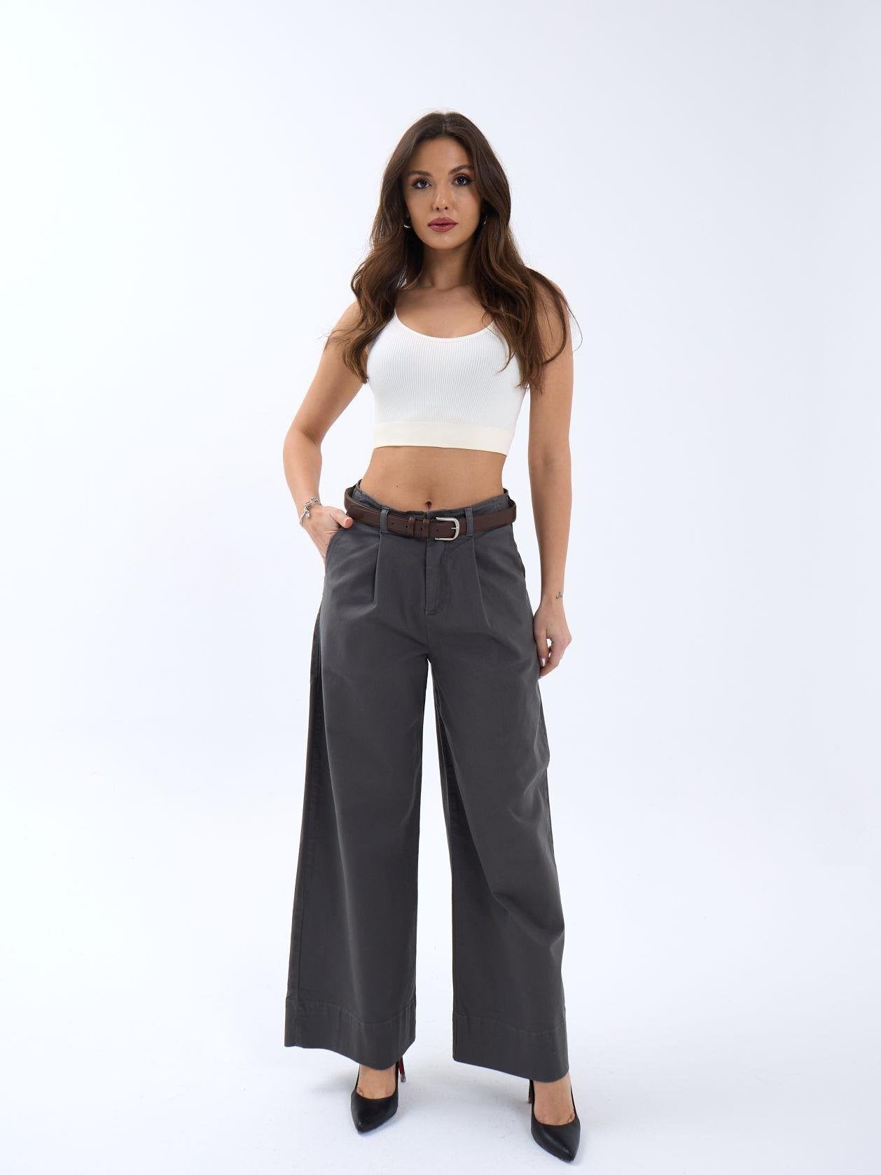 7382 PANTOLON-ANTRASİT ANTRASİT L