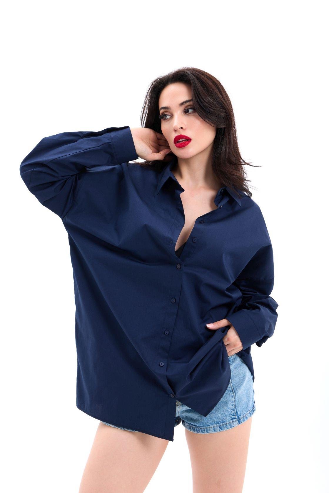 7448 GÖMLEK-LACİVERT LACİVERT L