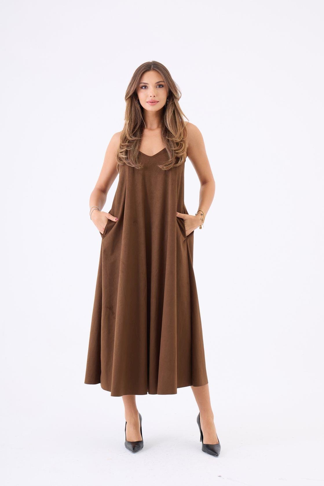 7506 ELBİSE-CAMEL CAMEL L