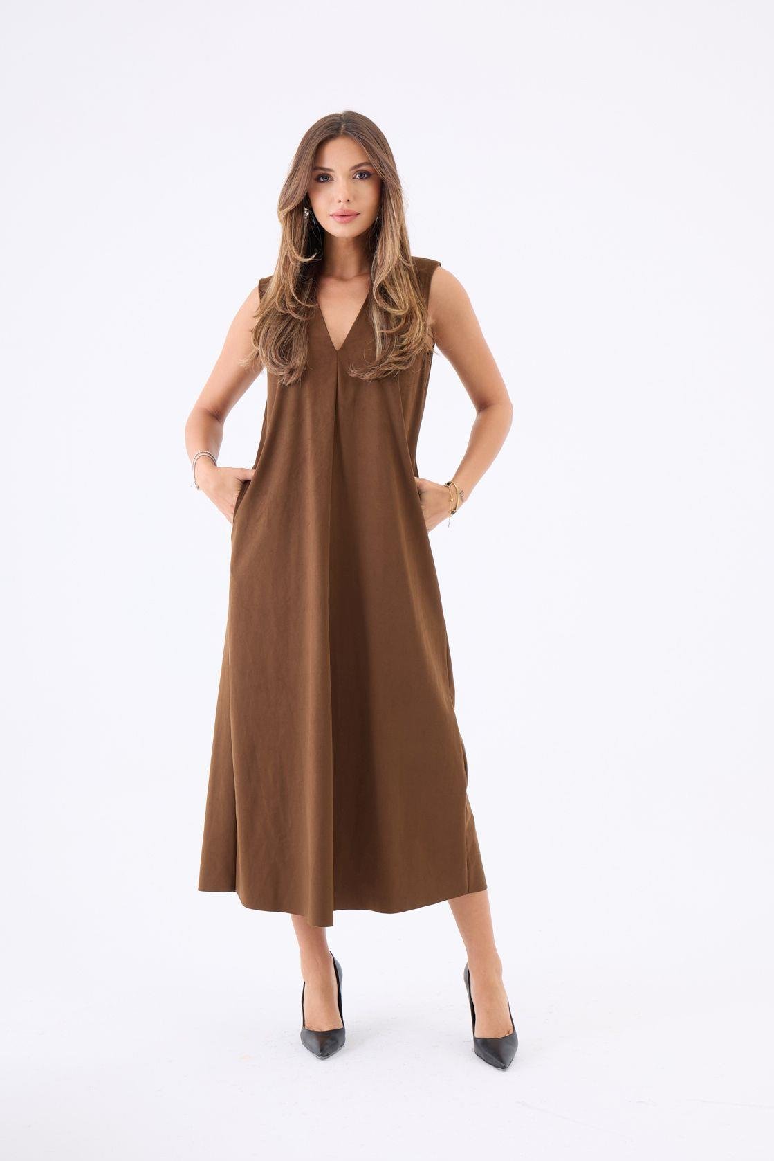 7507 ELBİSE-CAMEL CAMEL L