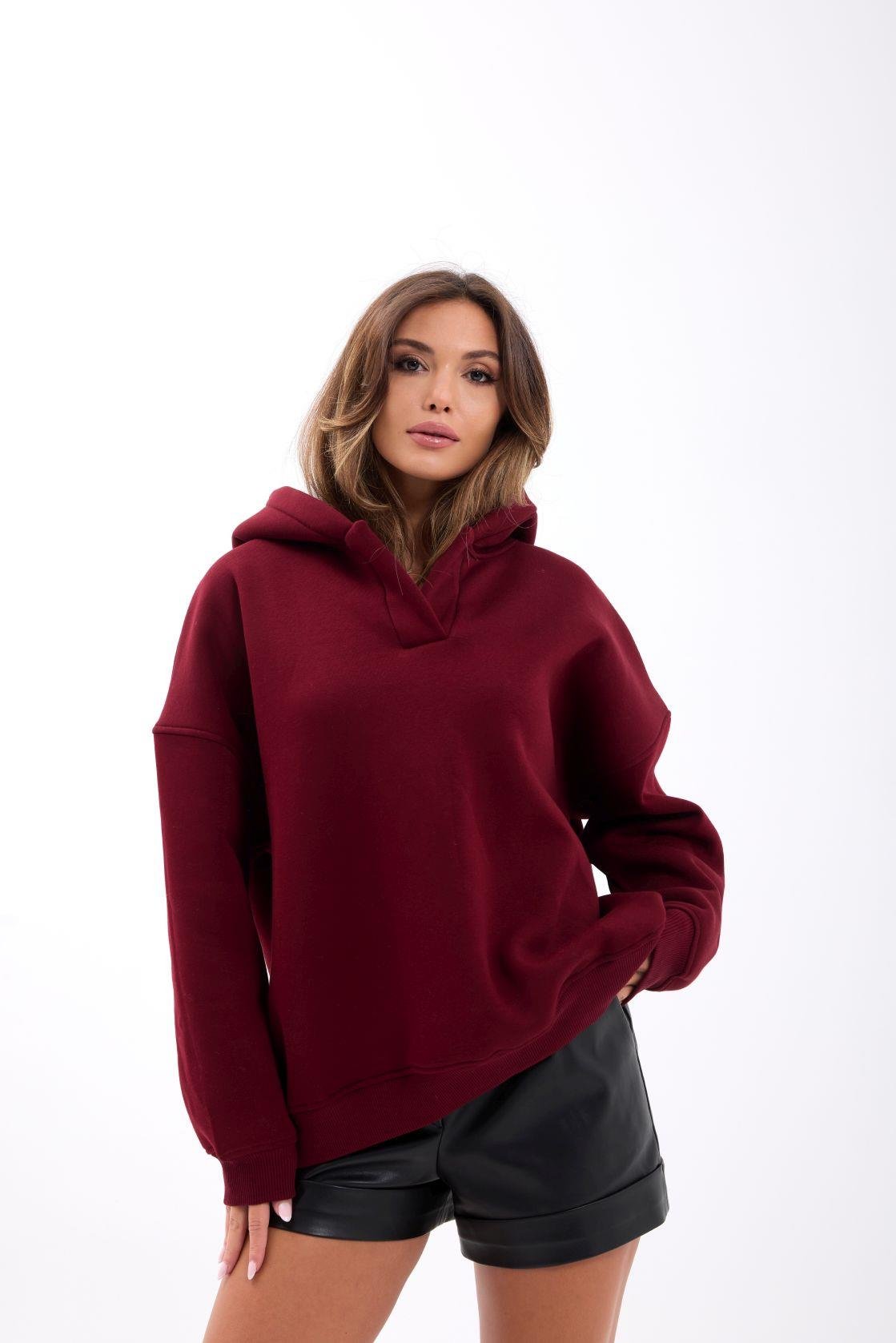 7525 SWEAT-BORDO BORDO M-L