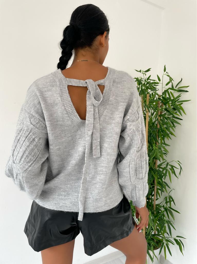 Sırt Detay Triko Kazak 848