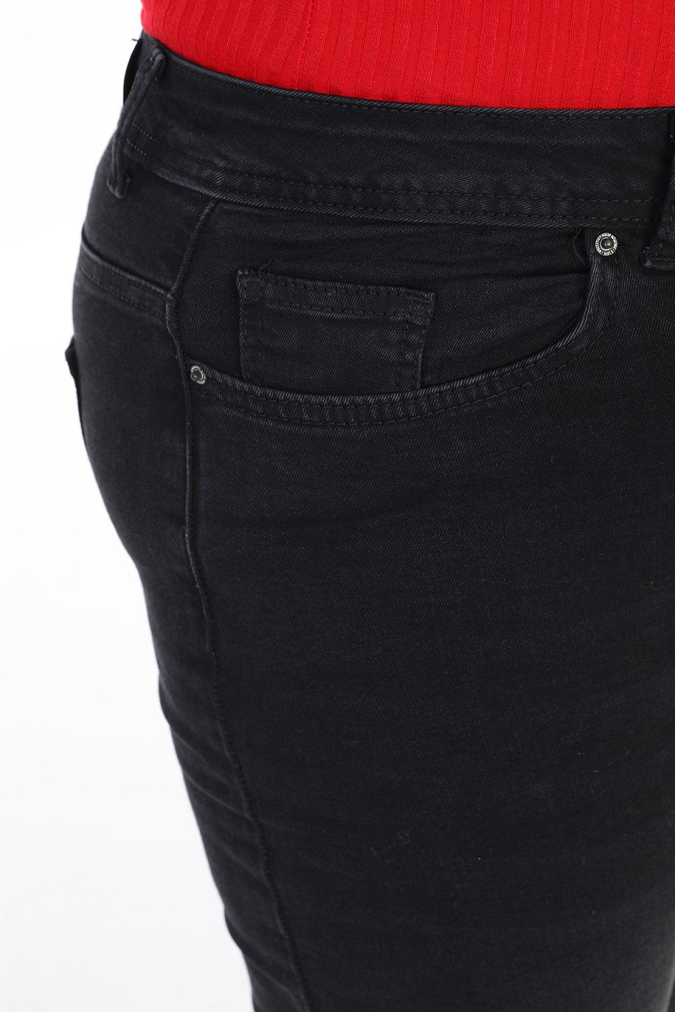 Duble Paça Skinny Kısa Boy Kot Pantolon - Antrasit Kot - (30-36) - 6