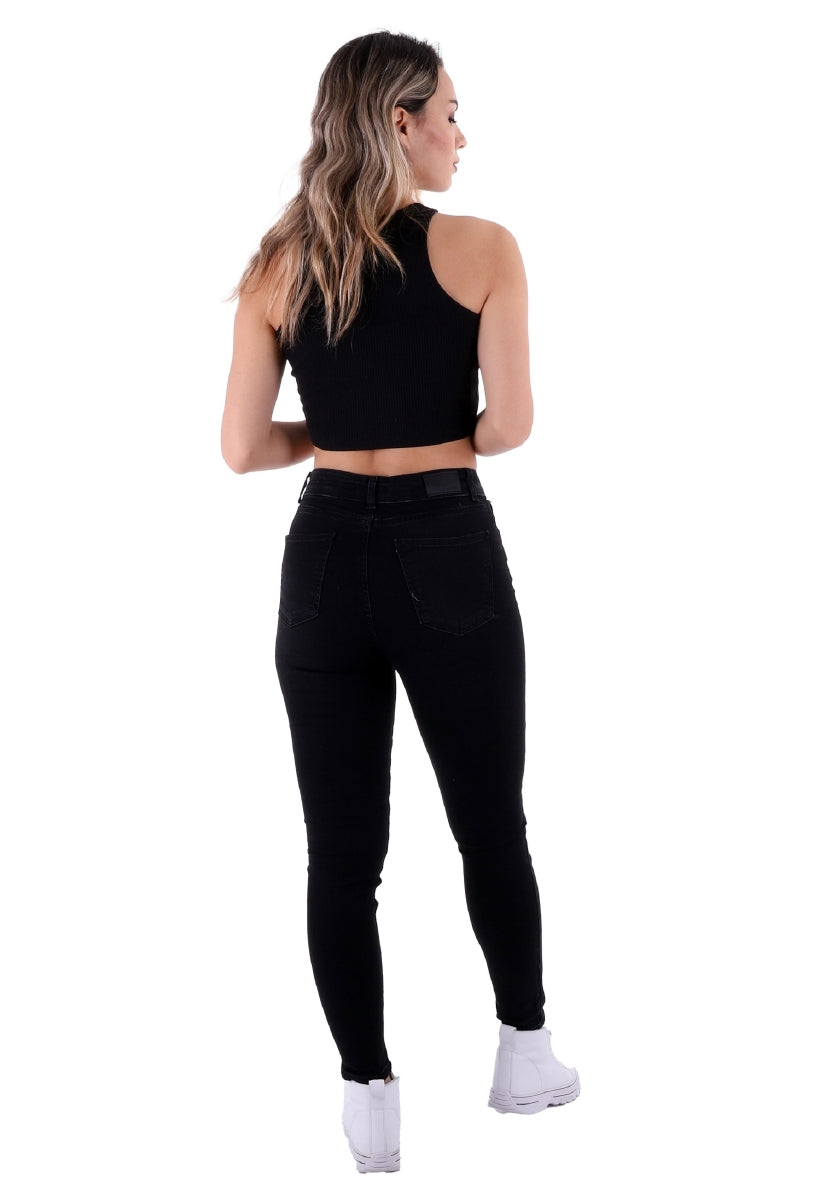 Az Yırtıklı Skinny Kot Pantolon - Antrasit Kot - (30-36) - 4