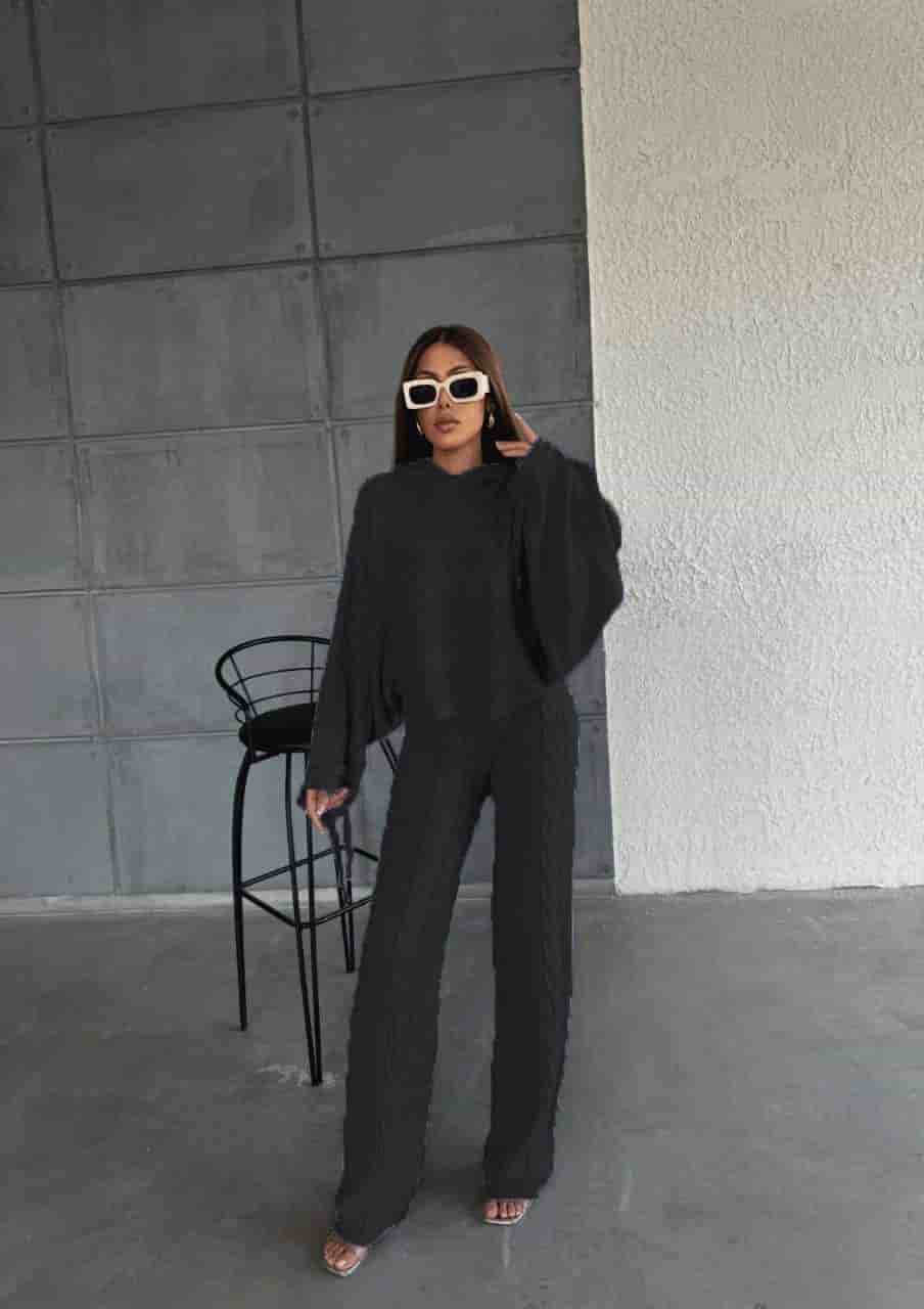 Kapişonlu Triko Takım 1509