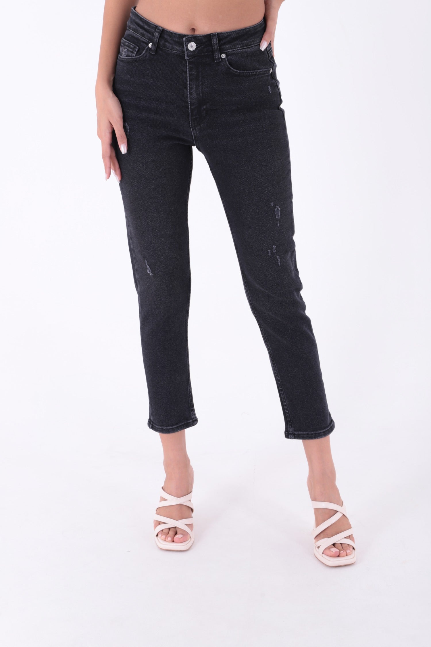 Comfort Slim Kot Pantolon - Antrasit Kot - (26-31) - 2