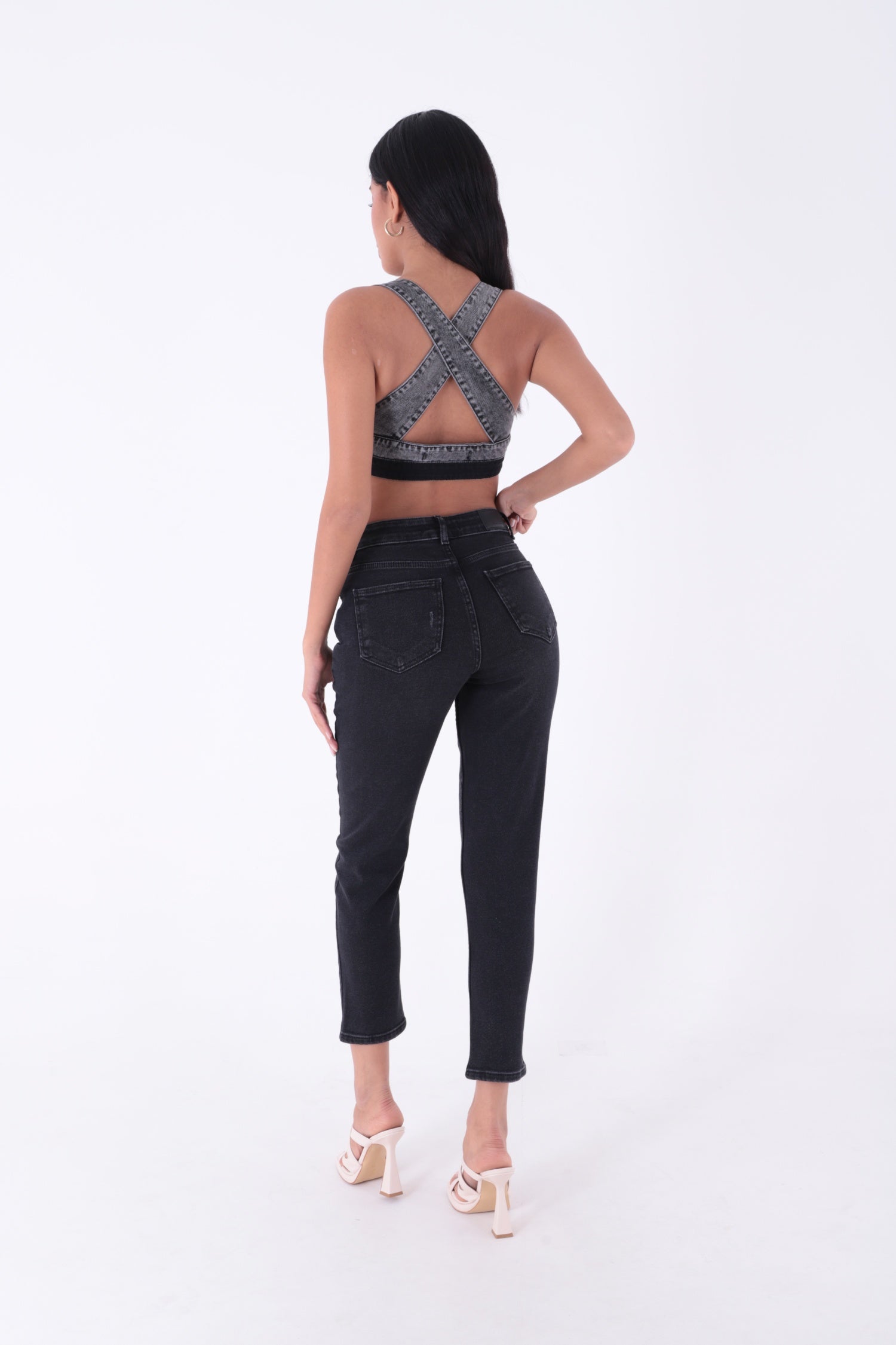 Comfort Slim Kot Pantolon - Antrasit Kot - (26-31) - 3