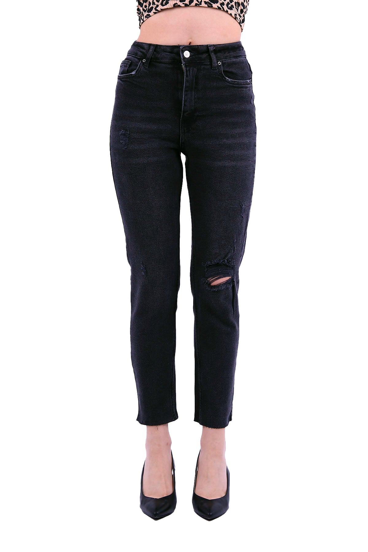 Comfort Slim Kot Pantolon - Antrasit Kot - (28-33) - 2
