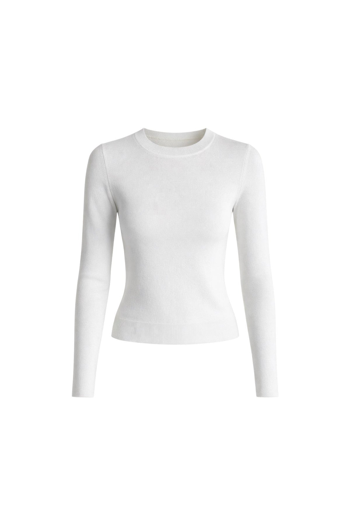Bisiklet Yaka Basic Triko Bluz - Siyah