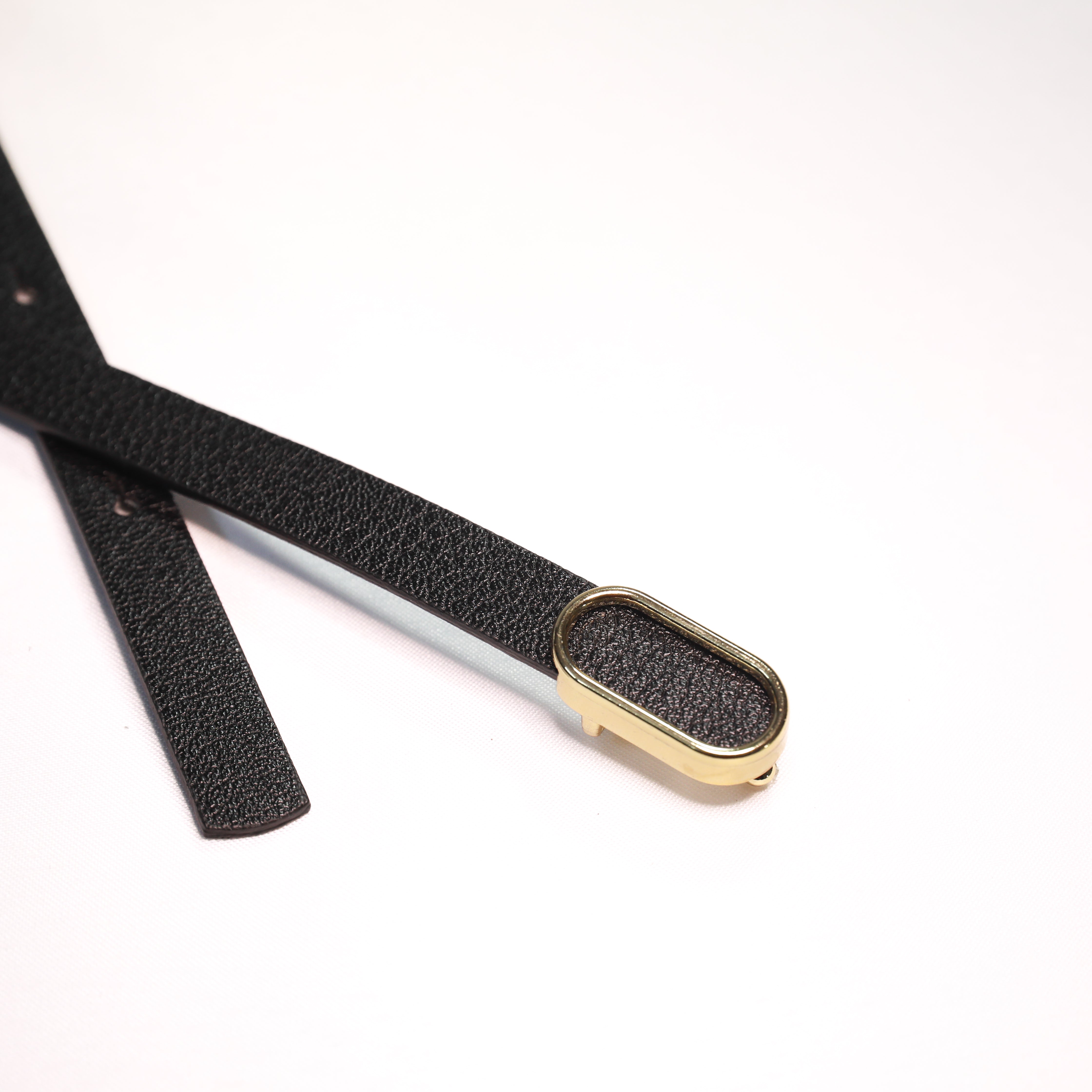 İthal Oval Gold Tokalı İnce Kemer
