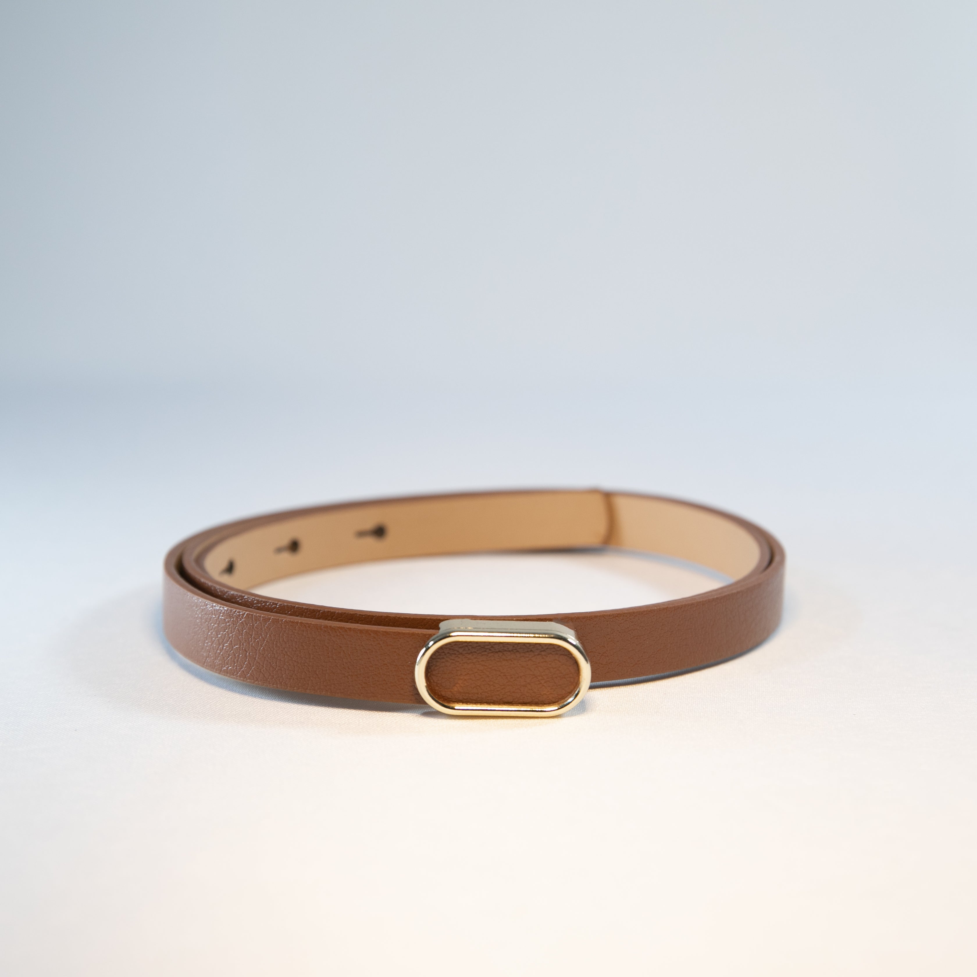 İthal Oval Gold Tokalı İnce Kemer