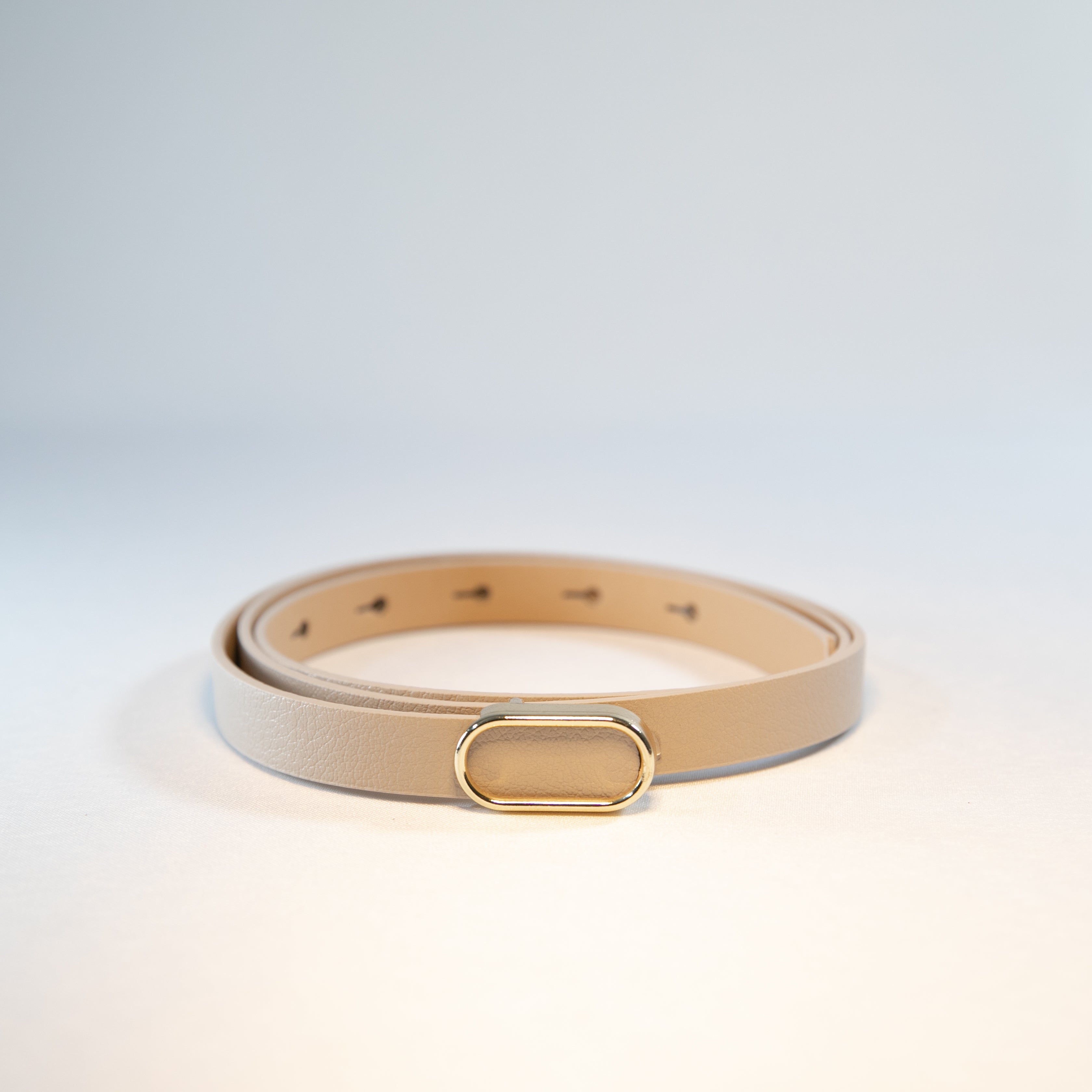 İthal Oval Gold Tokalı İnce Kemer