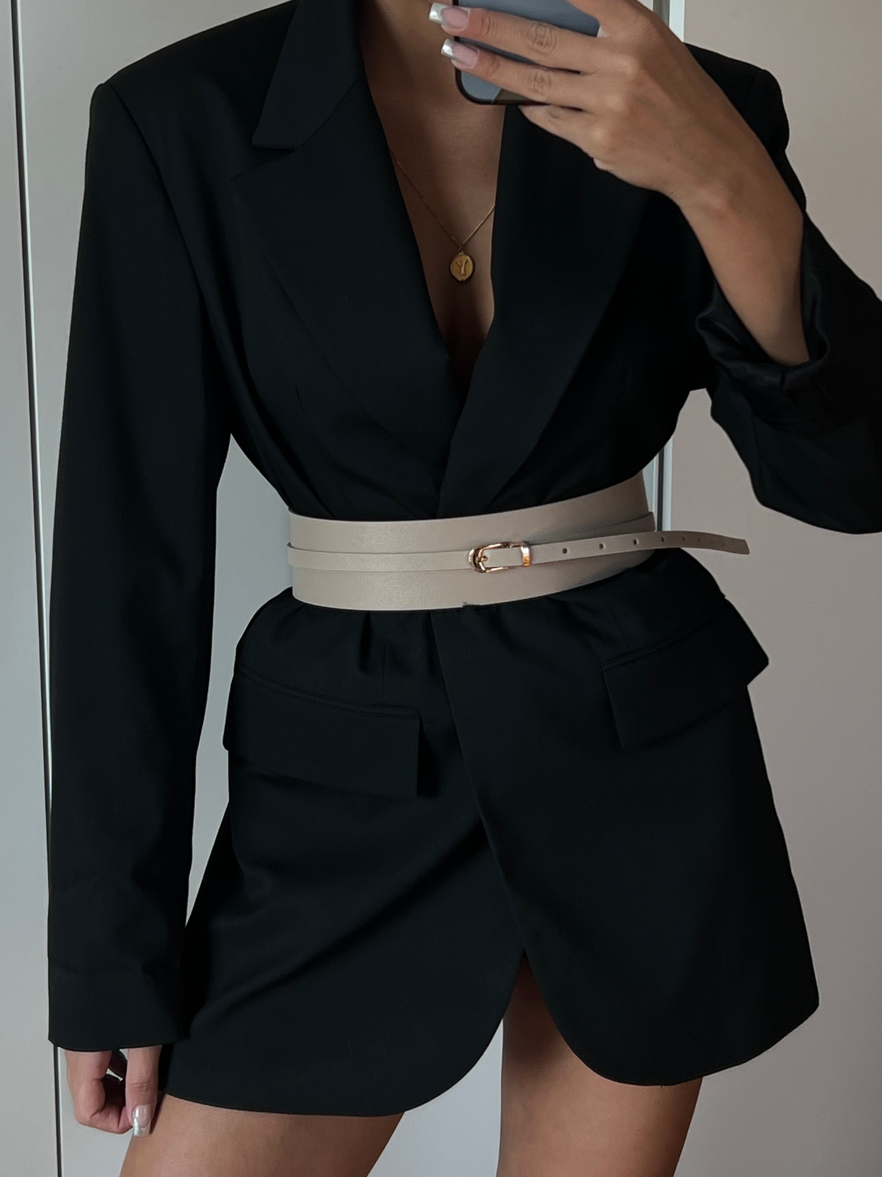 Front-Ending Long Waist Belt