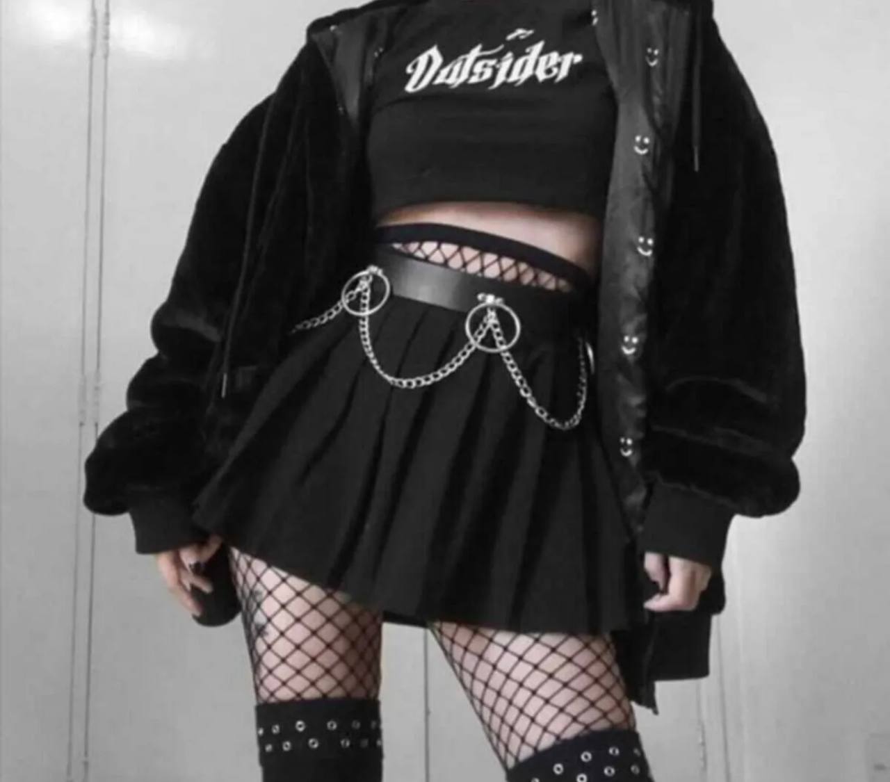 Full Leather Chain Corset Belt